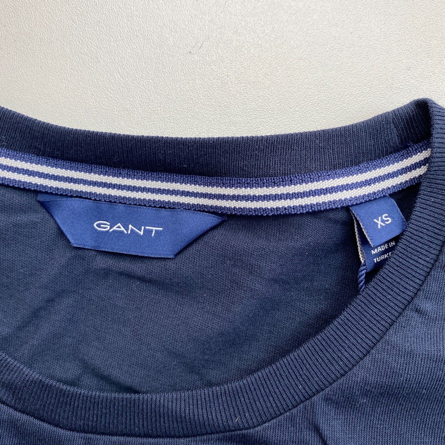 GANT Navy Blue Logo Crew Neck T Shirt Size XS