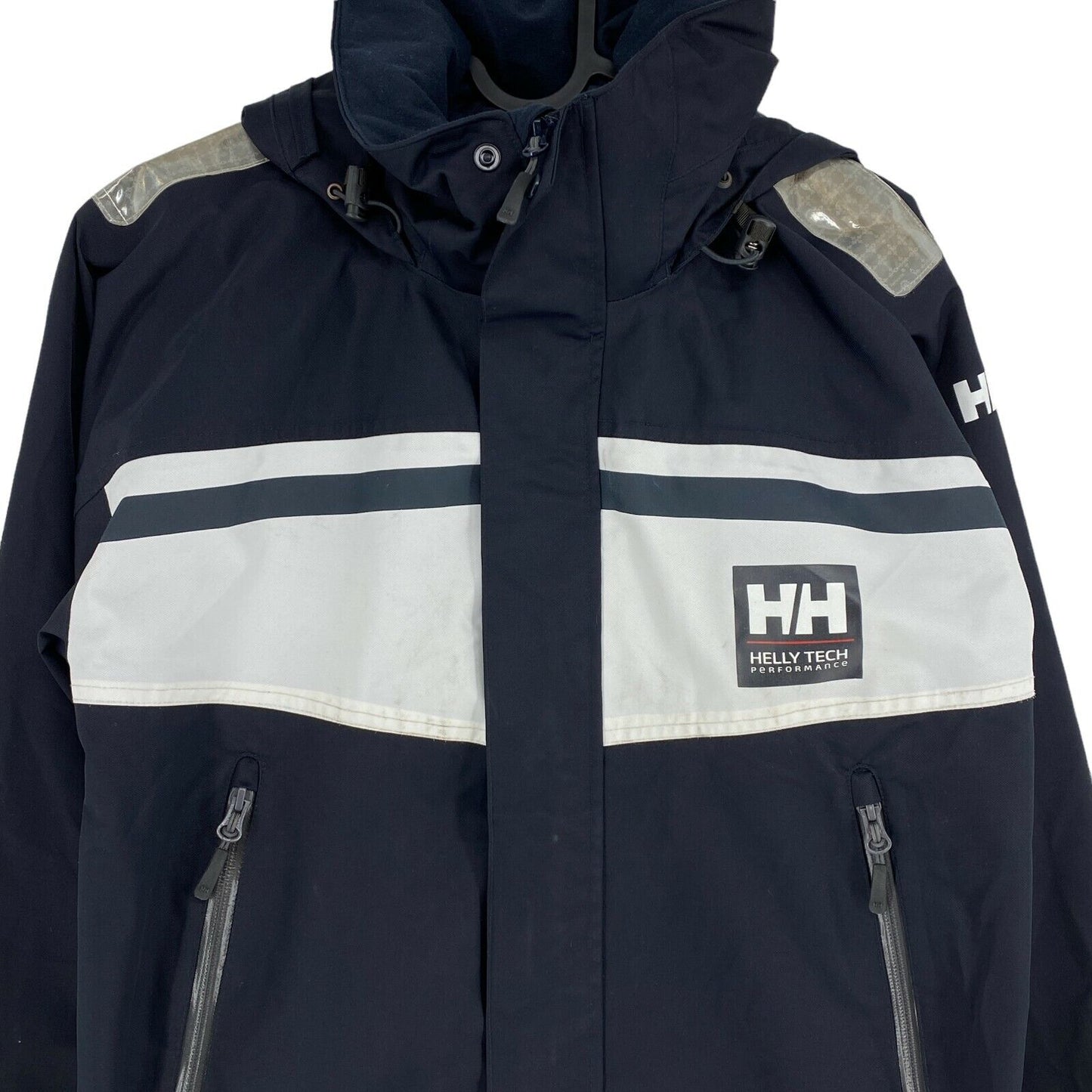 HELLY HANSEN TECH PERFORMANCE Sailing Offshore Navy Blue Hooded Jacket Size XS