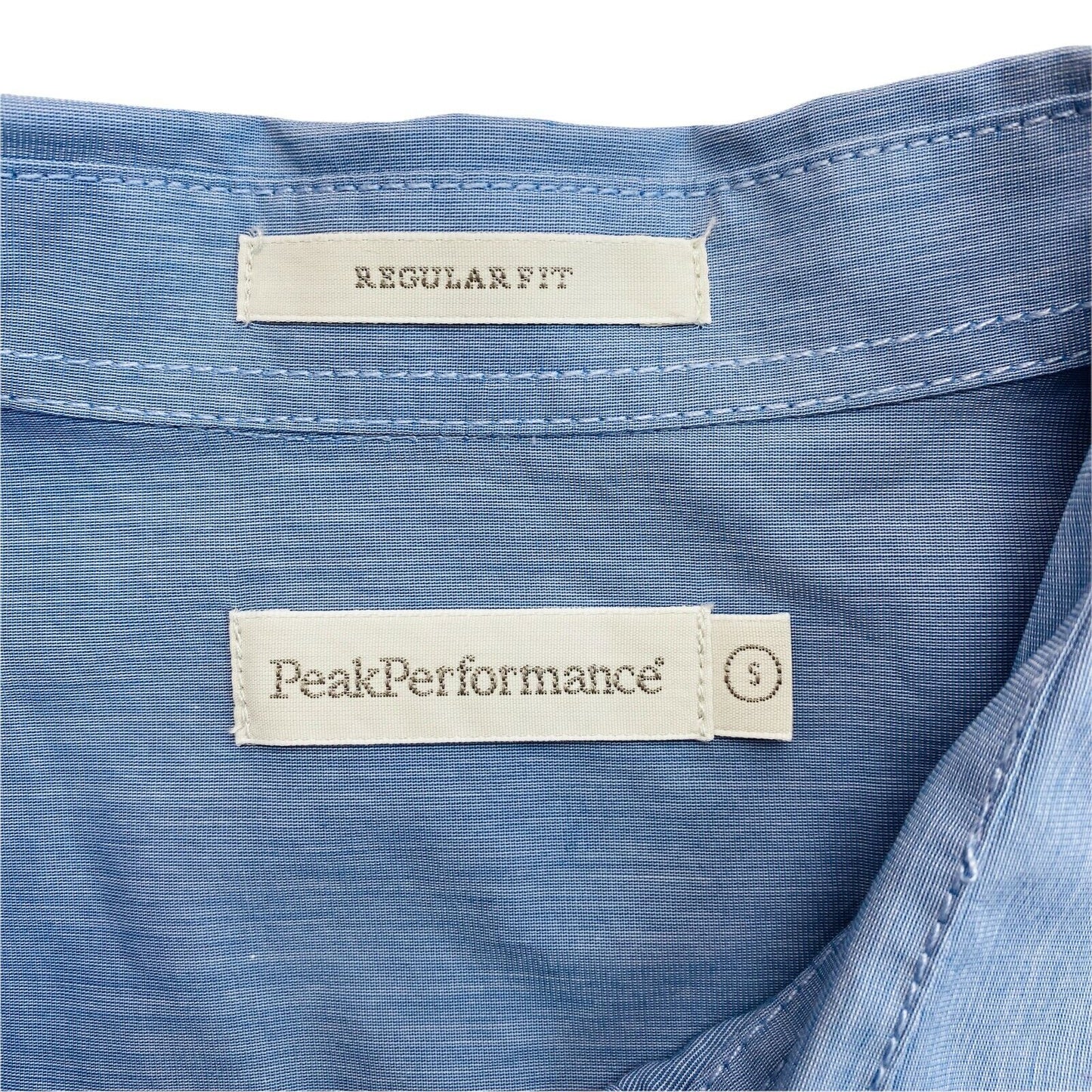 PEAK PERFORMANCE Light Blue Darby Posh Regular Shirt Size S