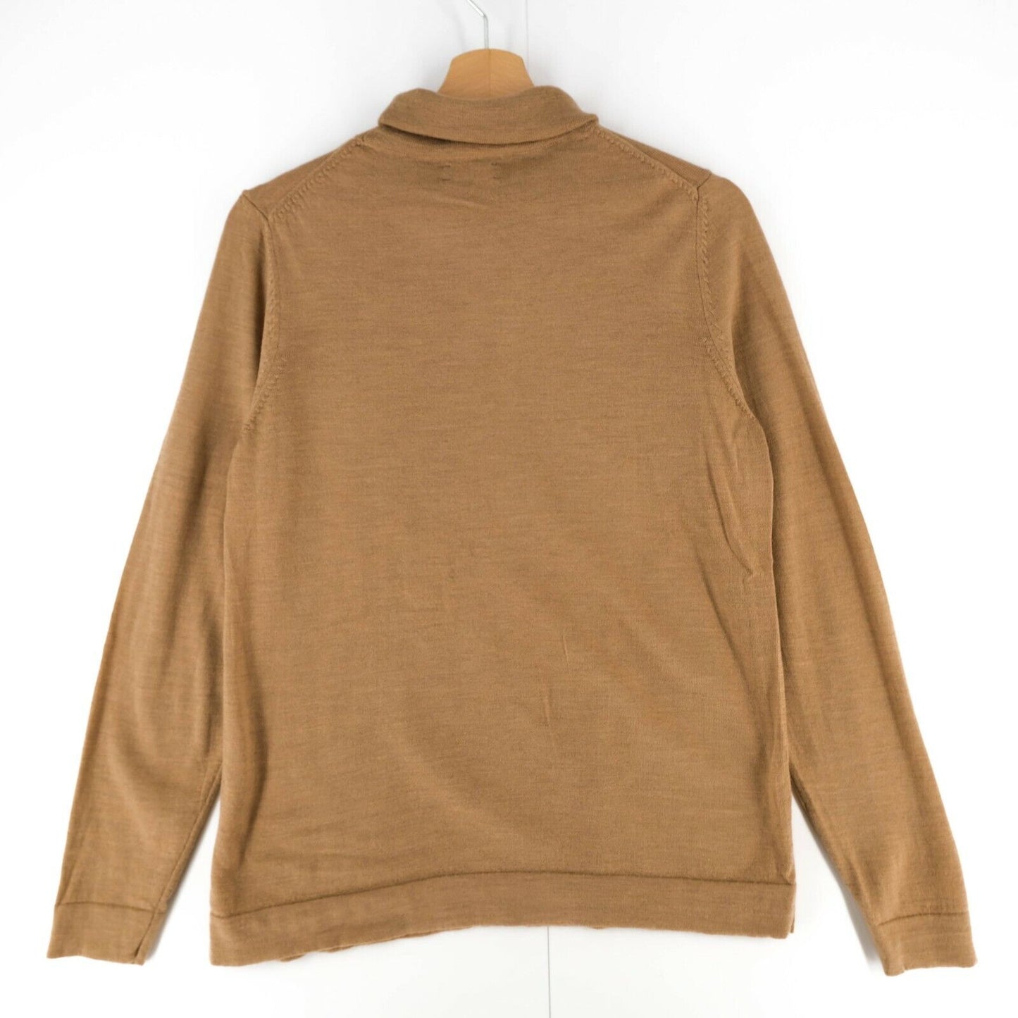 GANT Brown Turtle Neck Wool Blend Sweater Jumper Size M