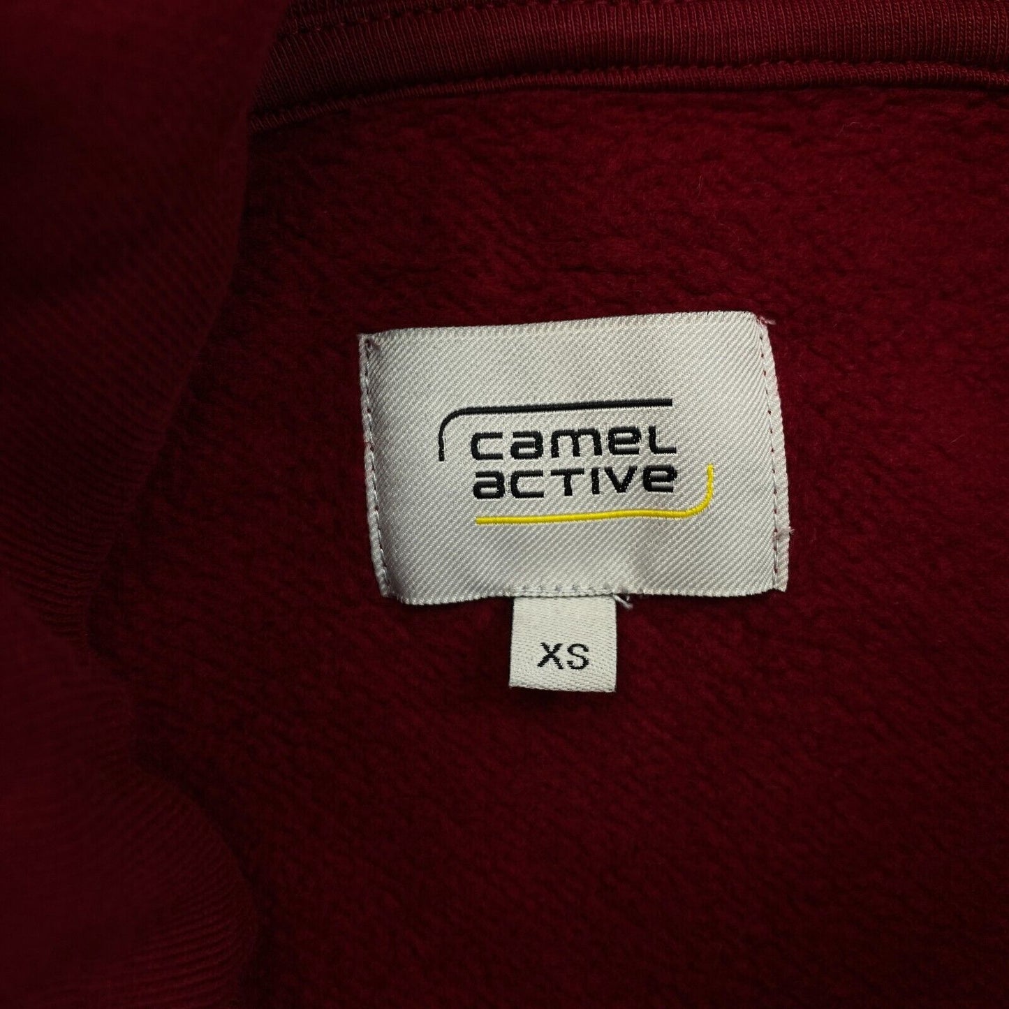 CAMEL ACTIVE Women Dark Red Hoodie Jumper Sweater Size XS