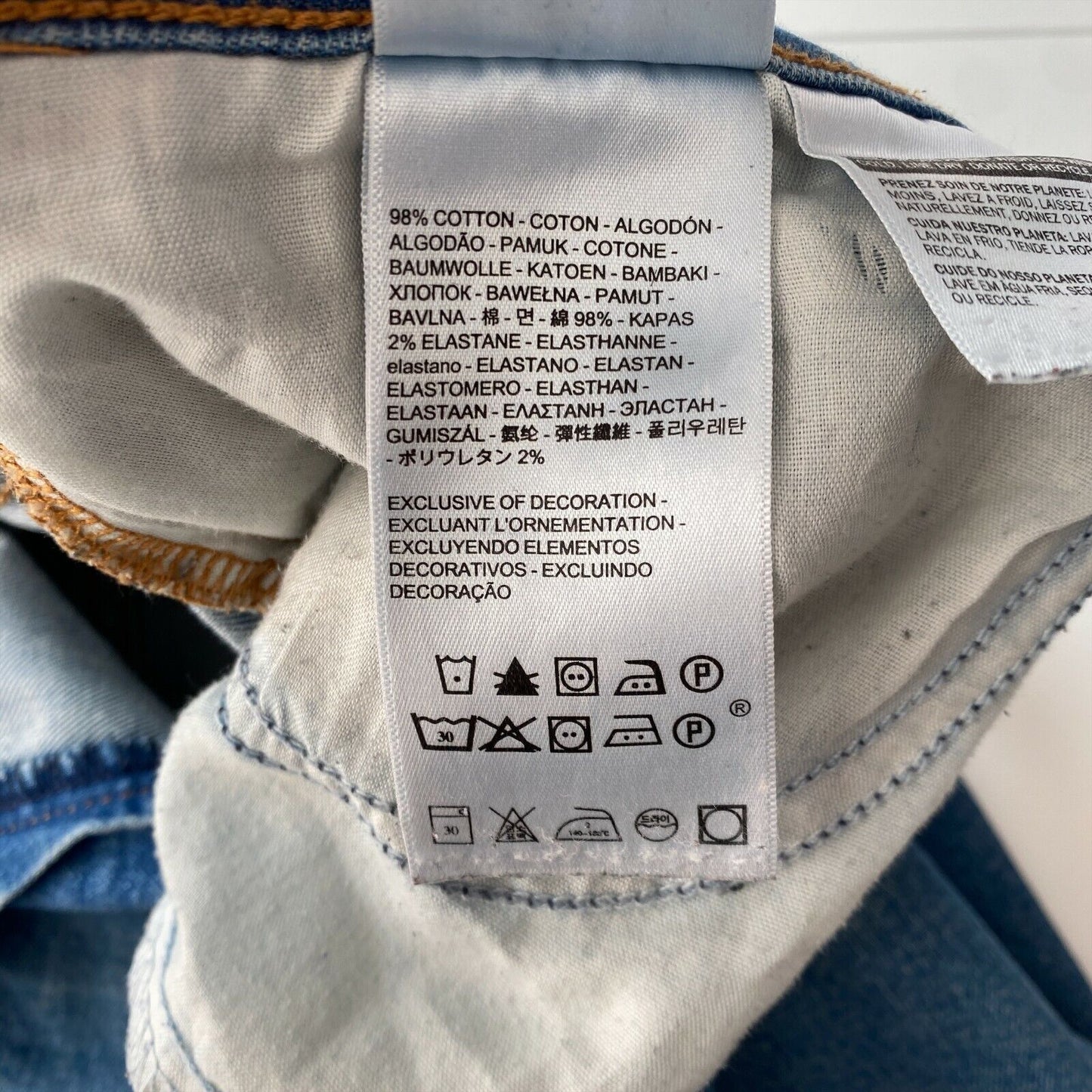 Levi's – jean Mom court décontracté bleu vieilli pour femme, coupe fuselée, W32