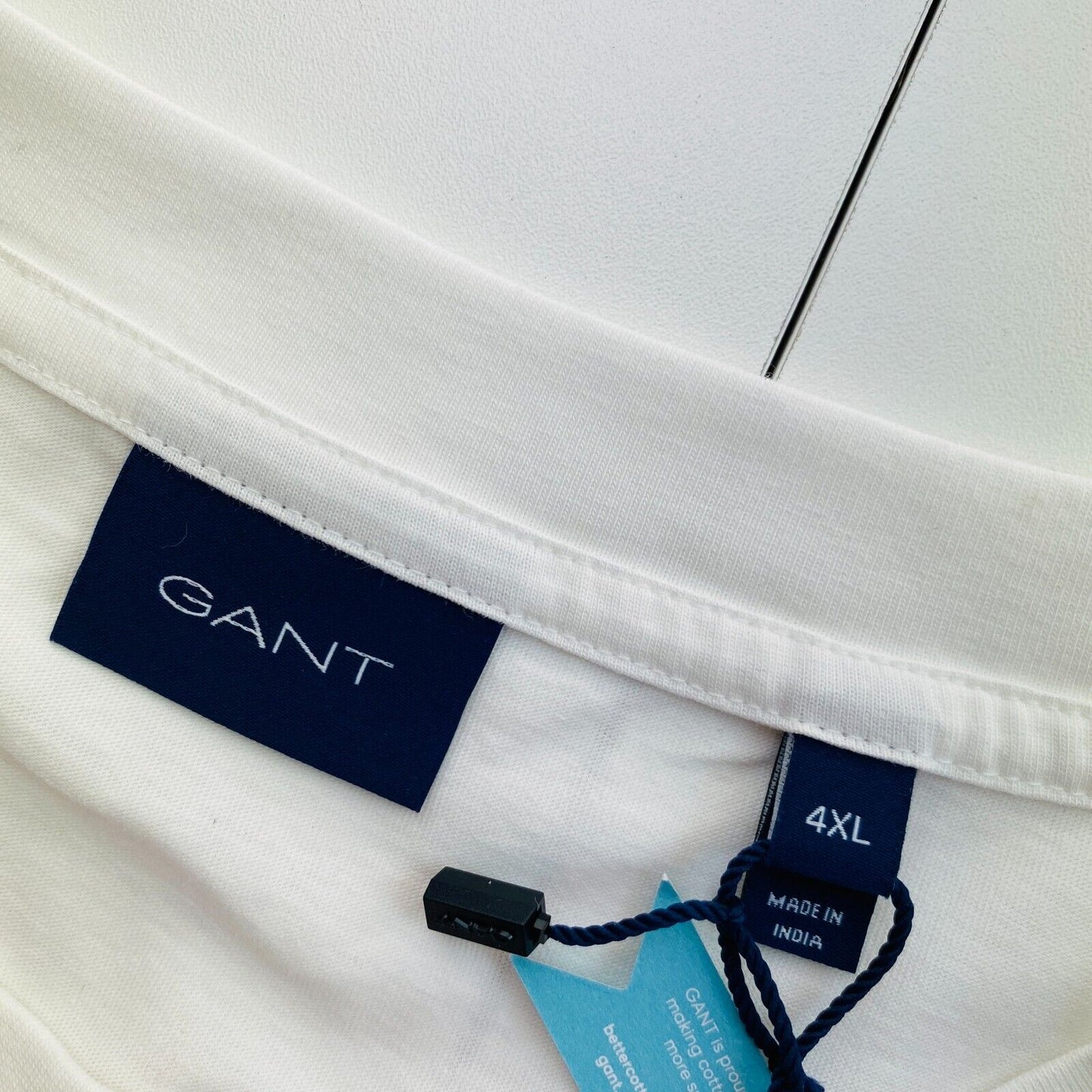 GANT T-Shirt mit Rundhalsausschnitt, Tonal Archive Shield, Weiß, Größe 4XL