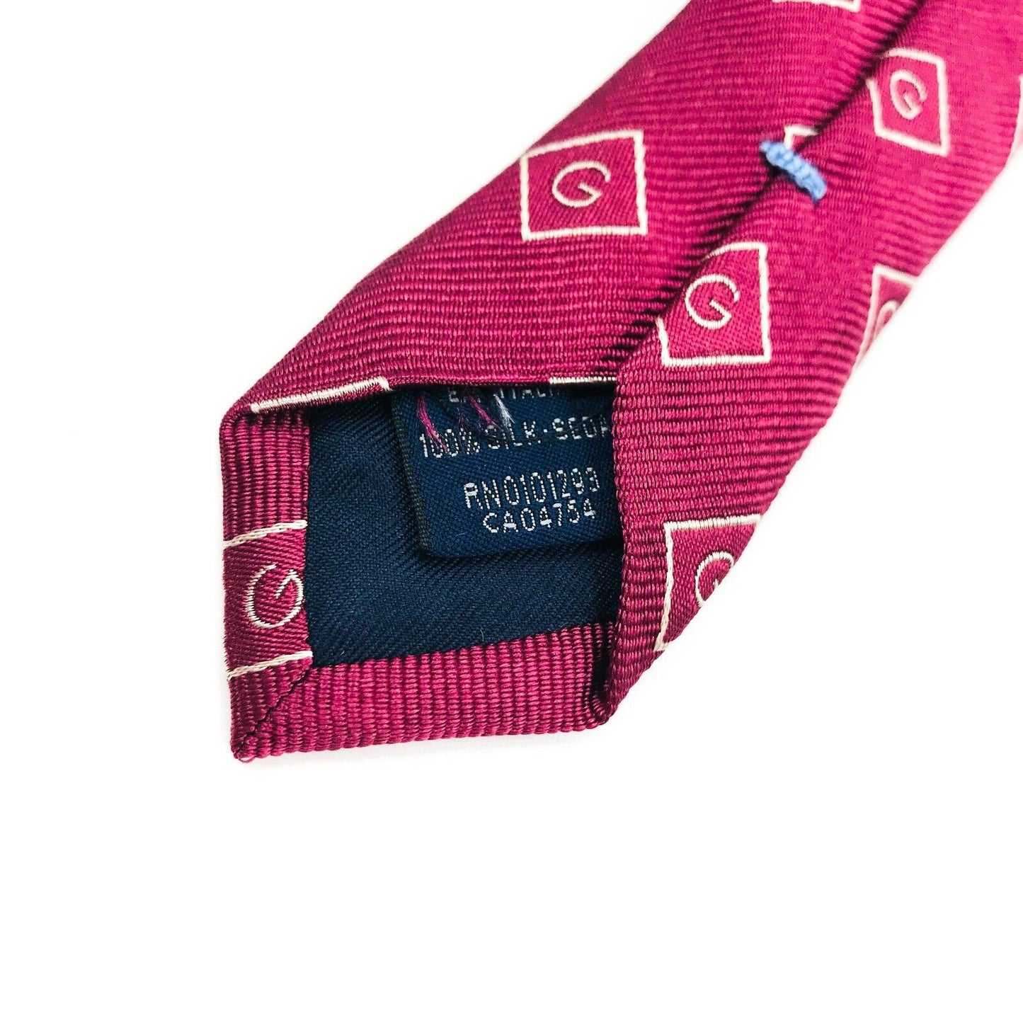 GANT Cherry Red 100% Silk Tie Made In Italy