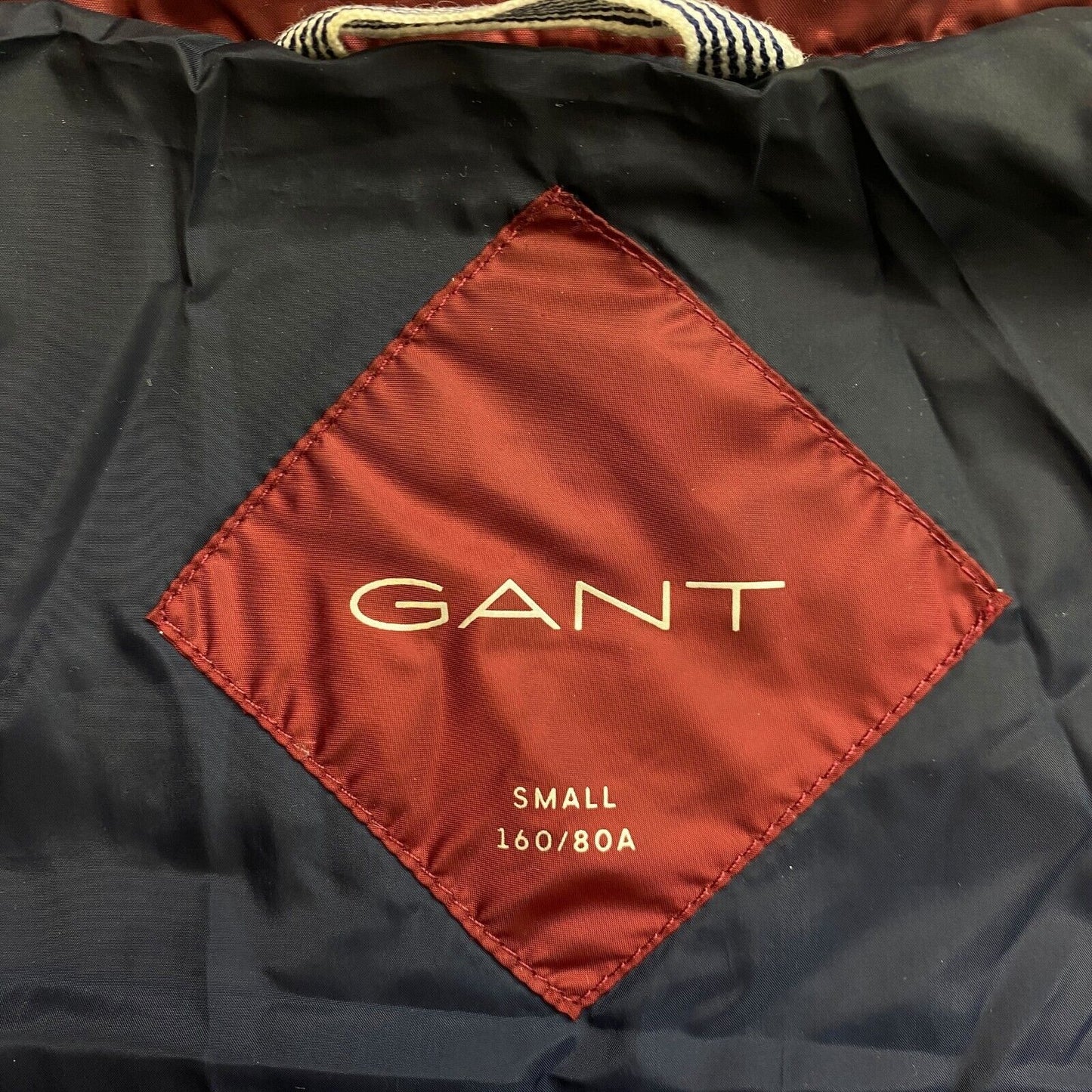 GANT Dark Red Light Down Puffer Jacket Coat Size S