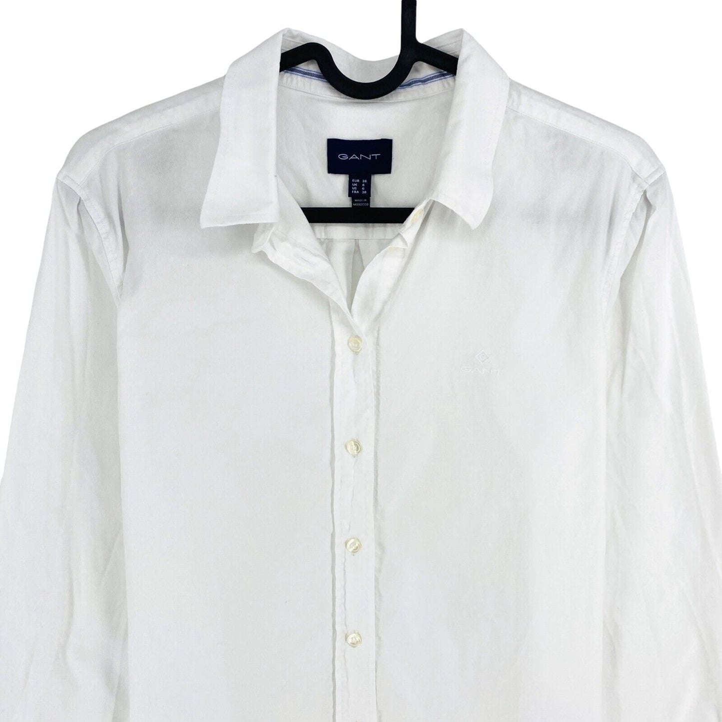 GANT Women White Cotton Shirt Size EU 36 UK 8 US 6