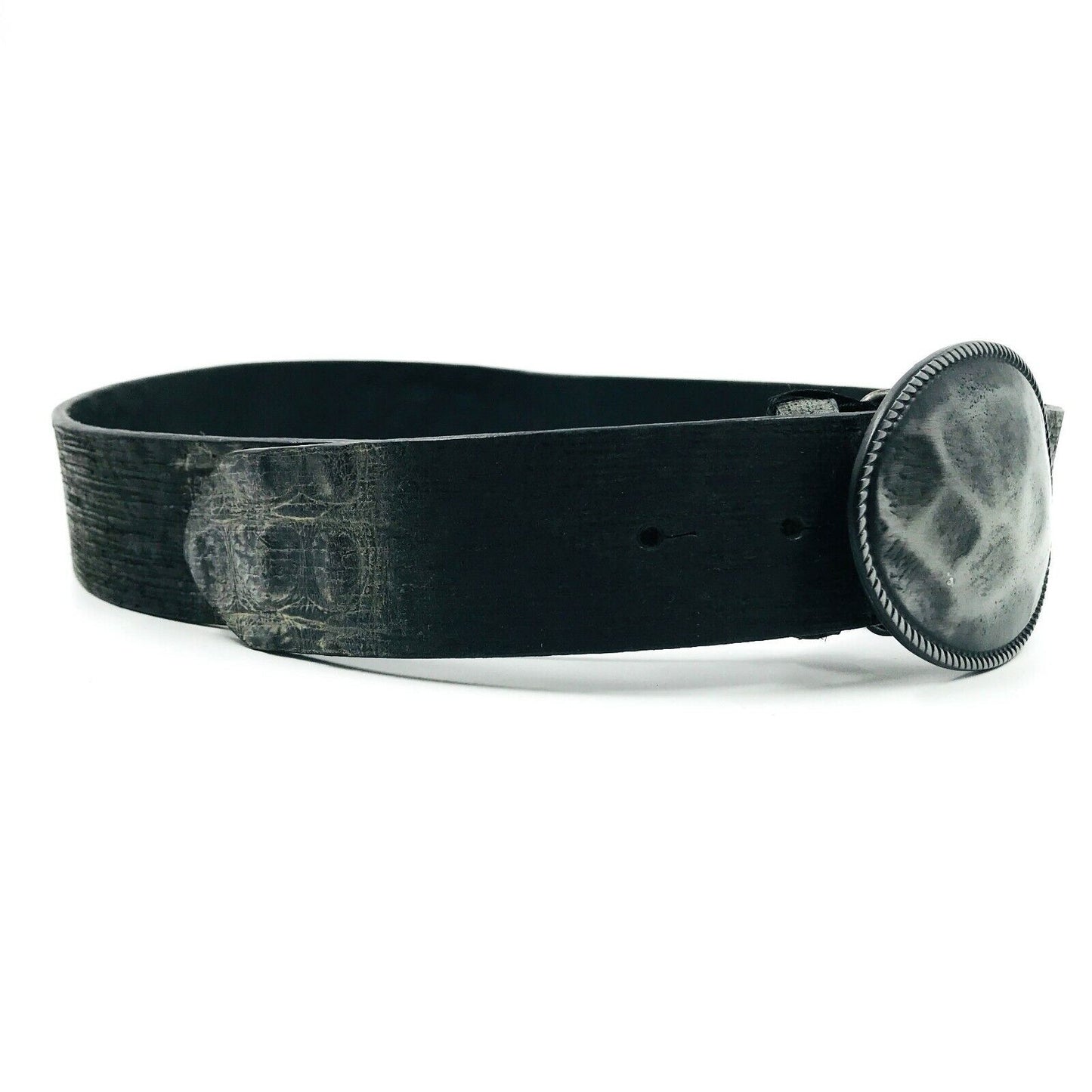 Artisti Italiani Black Genuine Leather Belt Size 80 85 cm