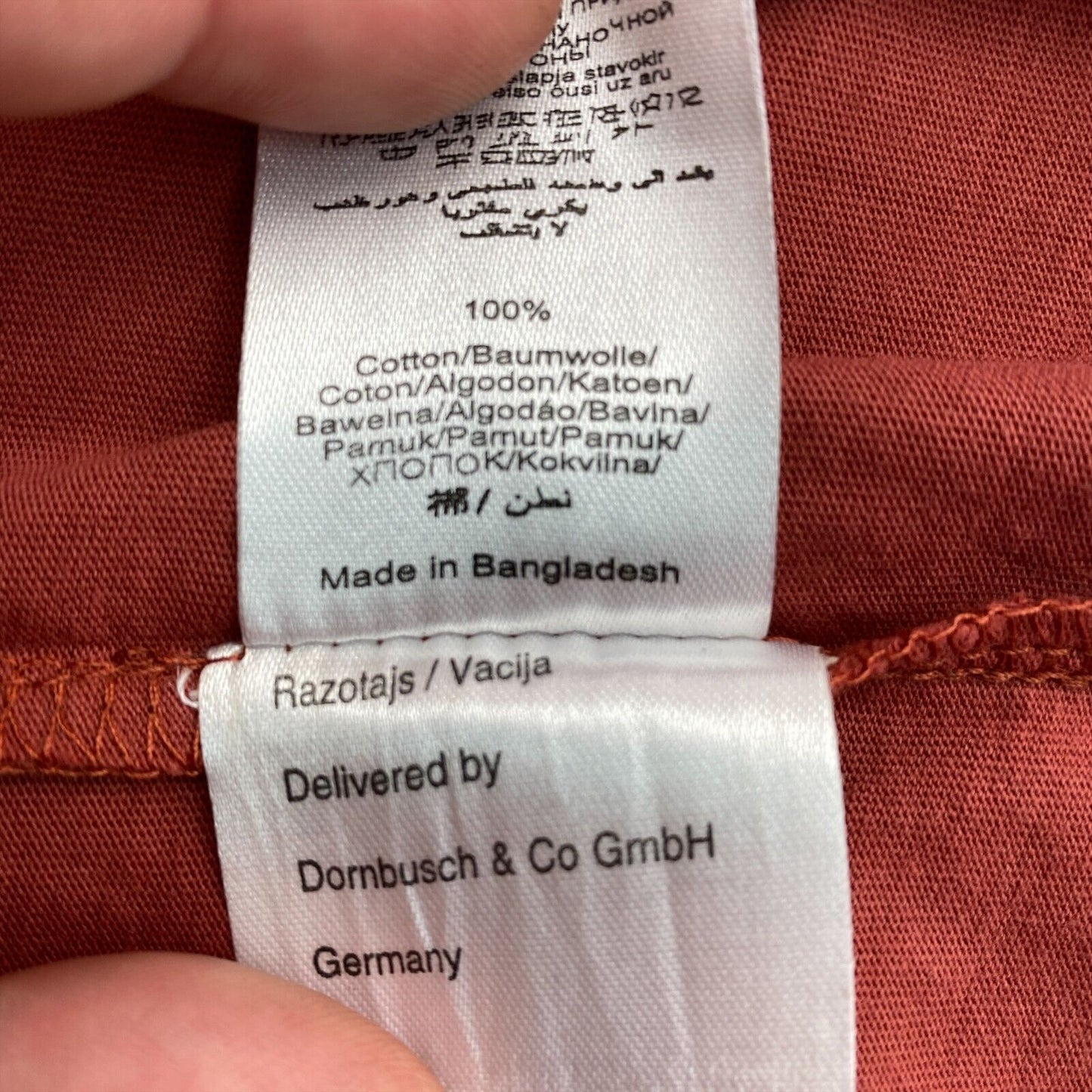 Camel Active T-Shirt mit Rundhalsausschnitt, Rot, Größe L