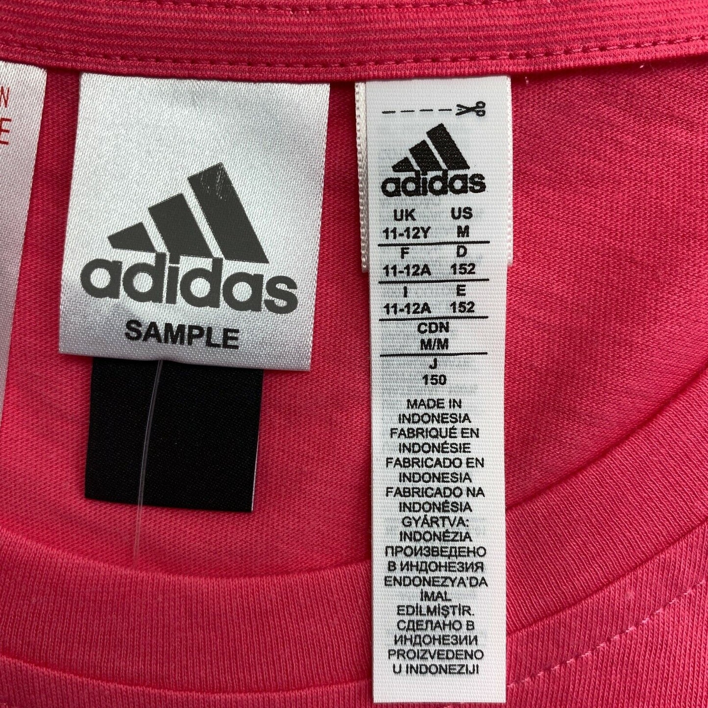 Adidas Pink Xcite T-Shirt mit Rundhalsausschnitt, Größe 11–12 Jahre