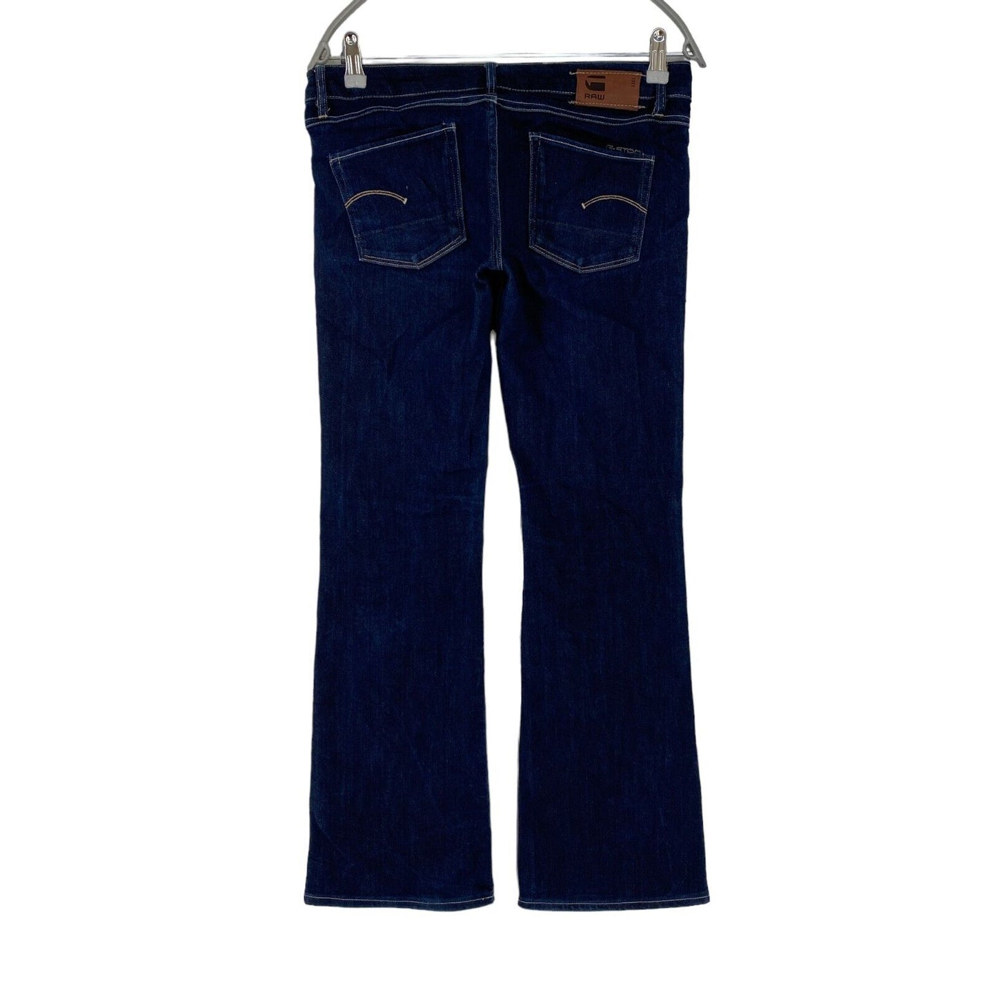 G-STAR 3301 Damen Dunkelblaue Bootcut-Jeans in normaler Passform, W29 L32