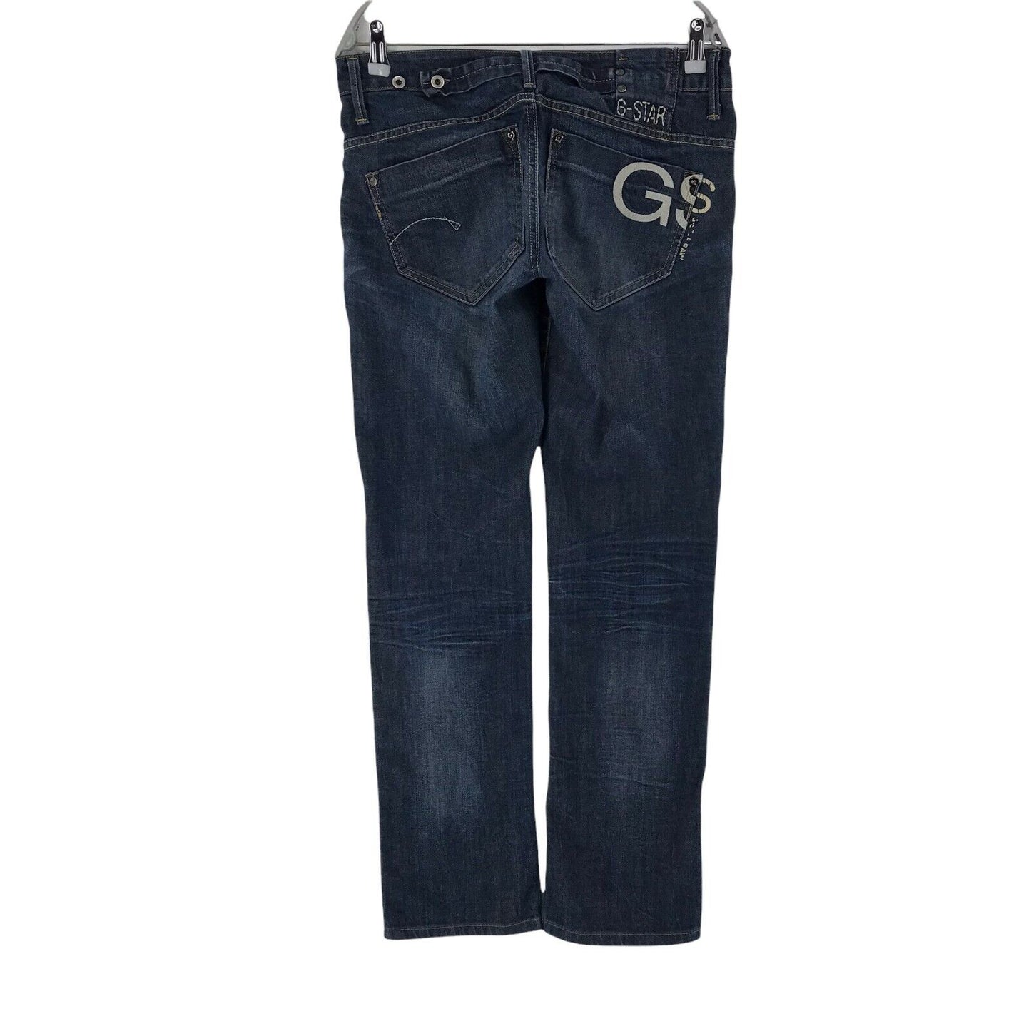 G-STAR RAW MIDGE Femme Bleu Regular Straight Fit Jeans W31 L32 Fabriqué en Italie