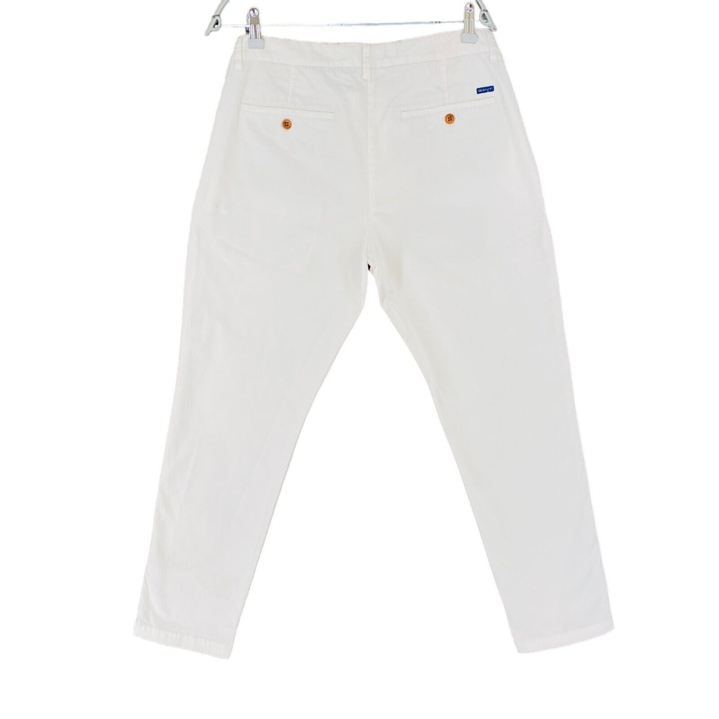 GANT FRYDA Women White Slim it Chino Trousers EUR 42 UK 14 US 12 W32