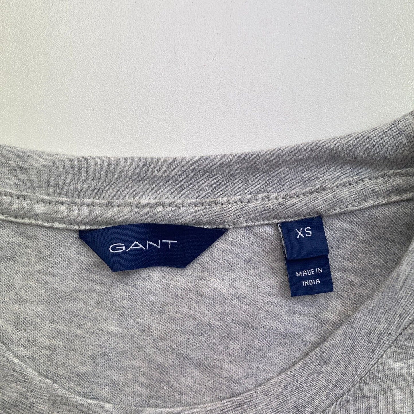 GANT Women Grey Original Crew Neck T Shirt Size XS