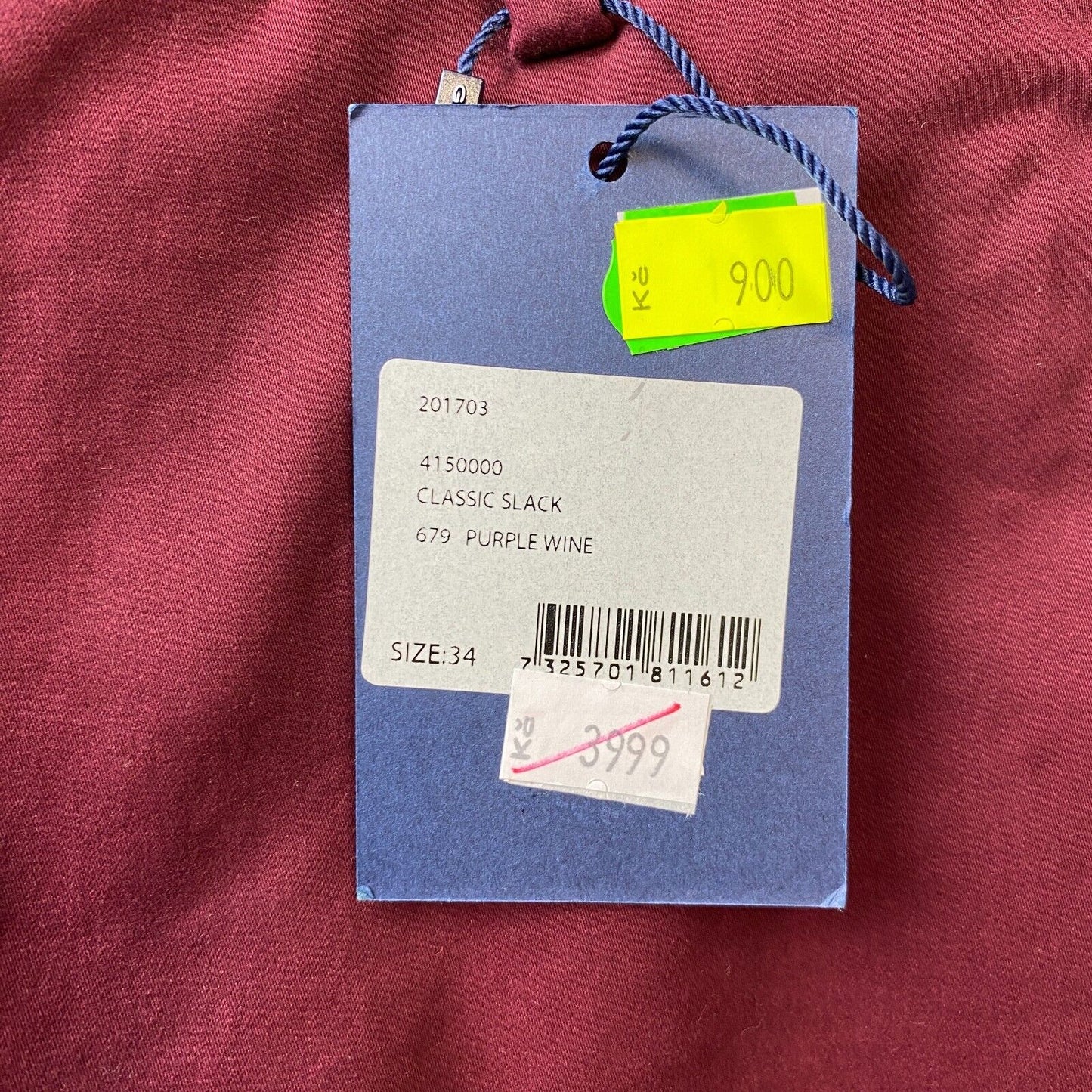 GANT Damen Dunkelviolette Slim Straight Fit Anzughose EUR 34 UK 8 US 4 W27