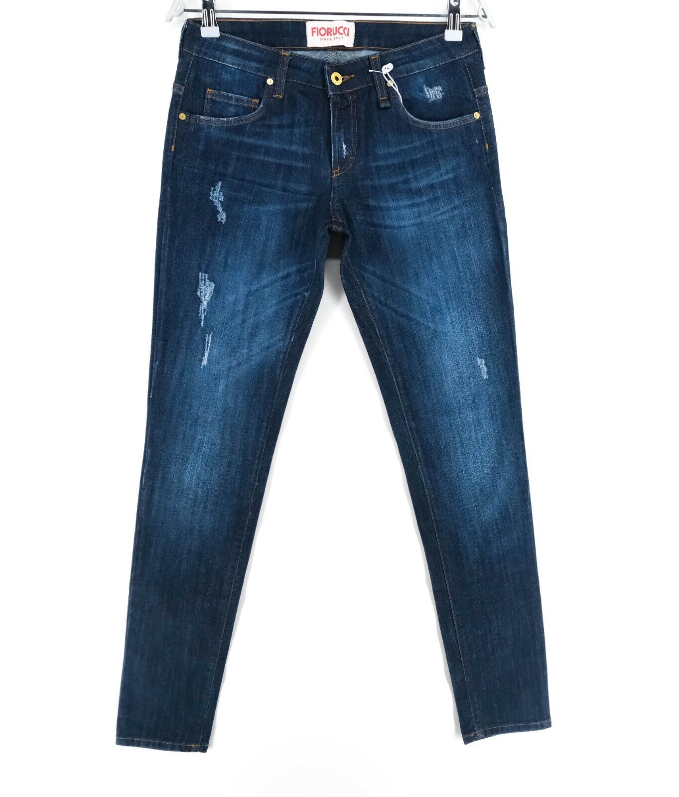 FIORUCCI Dunkelblaue Skinny Fit Jeans Größe W28