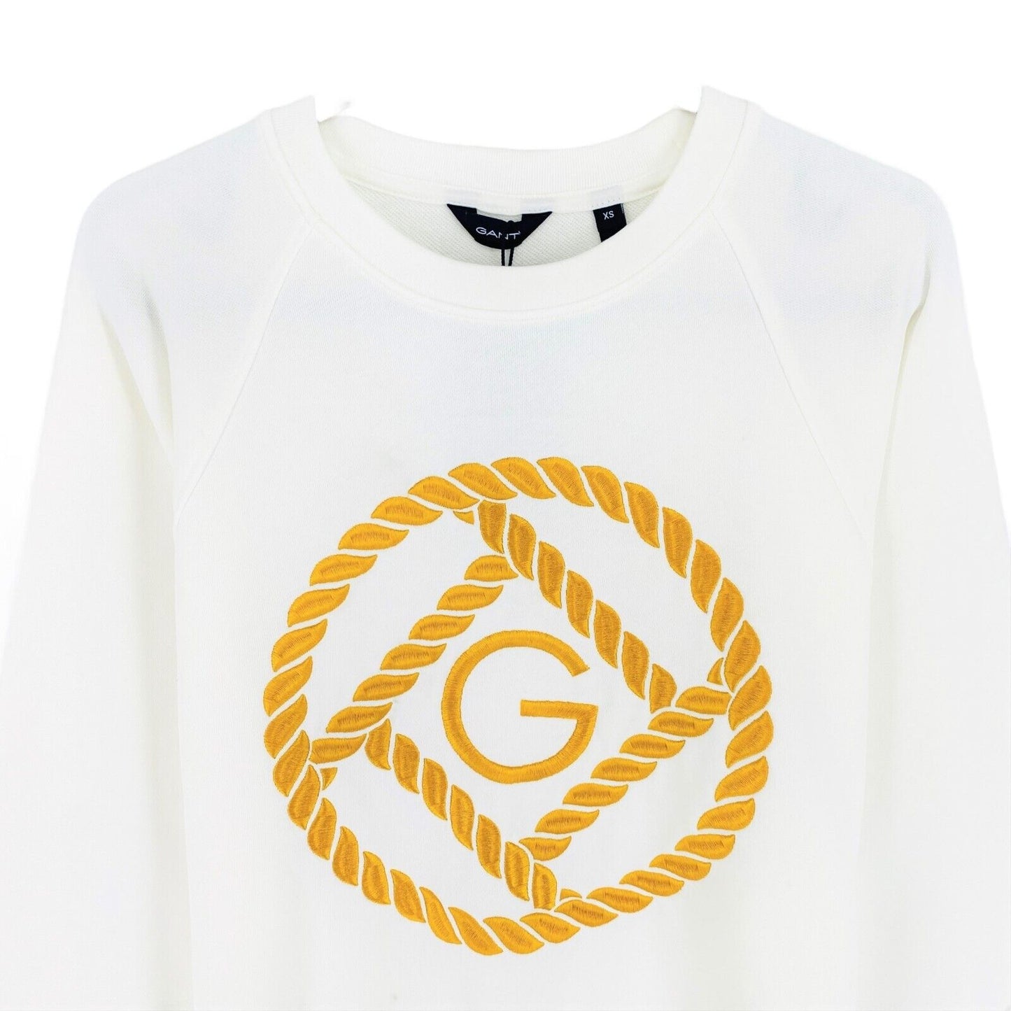 GANT White Rope Icon Crew Neck Pullover Sweater Size XS