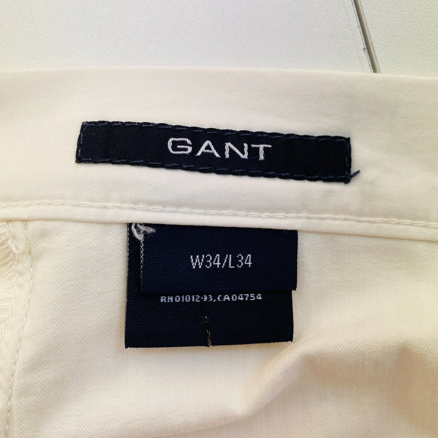 GANT Femmes Pantalon en satin de coton blanc Dawn Pantalon Taille W34 L34