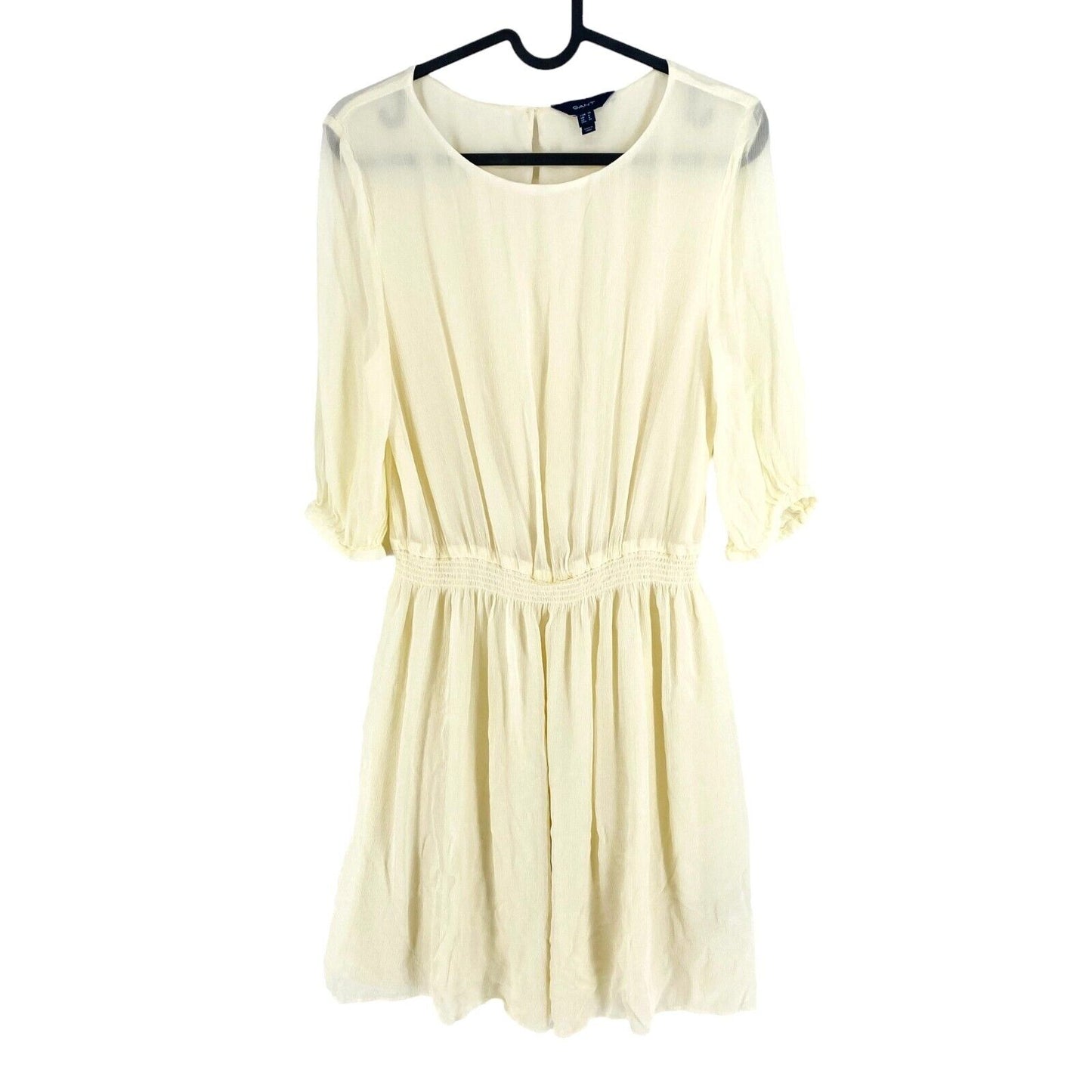 GANT Women Beige Boat Neck Dress Size EU 34 UK 6 US 4