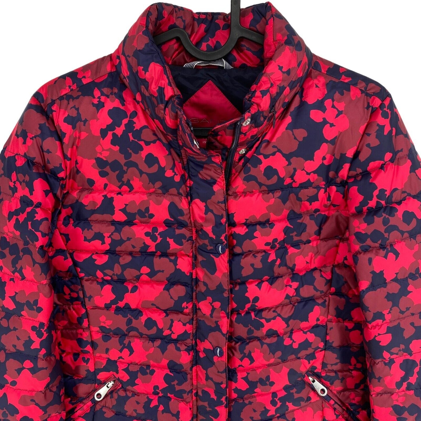 GANT Pink Floral Light Down Coat Jacket Size XS