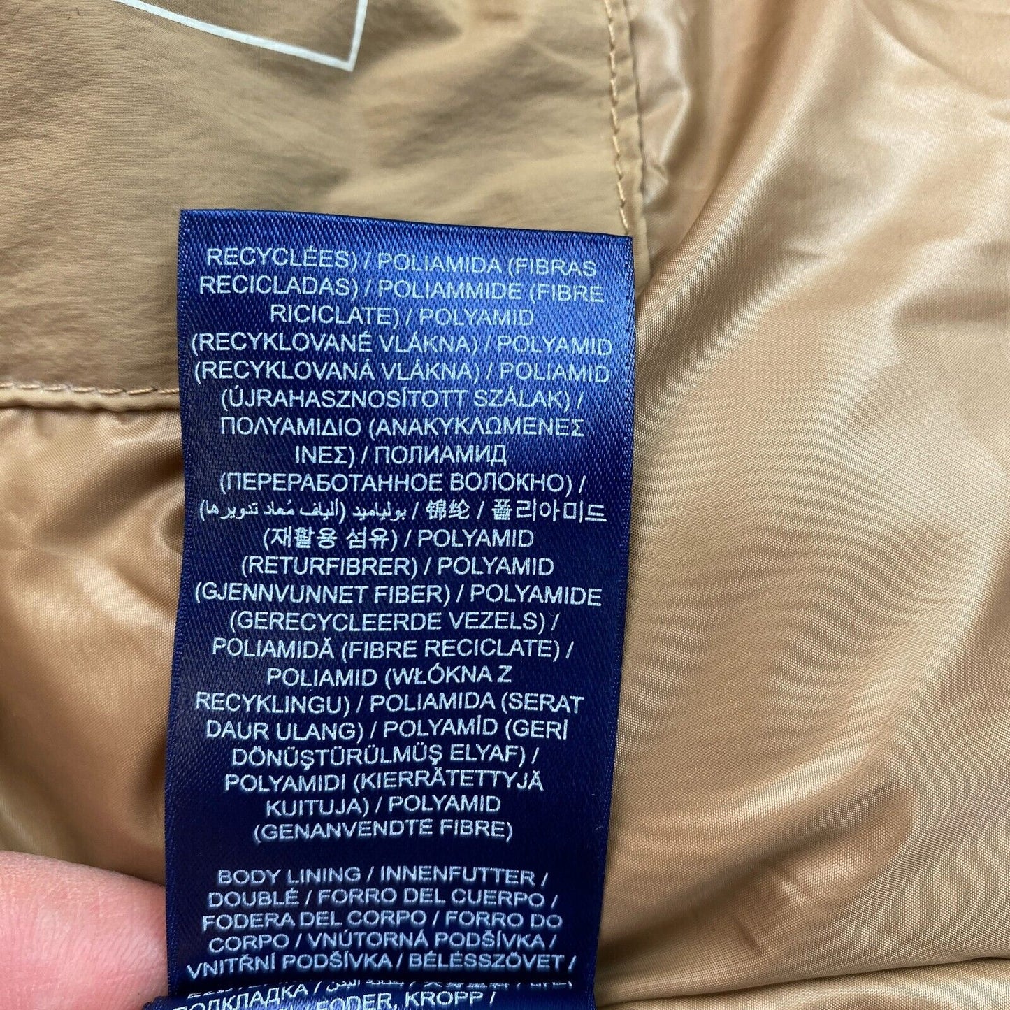 GANT Doudoune mi-longue à capuche en duvet marron Taille 2XL XXL