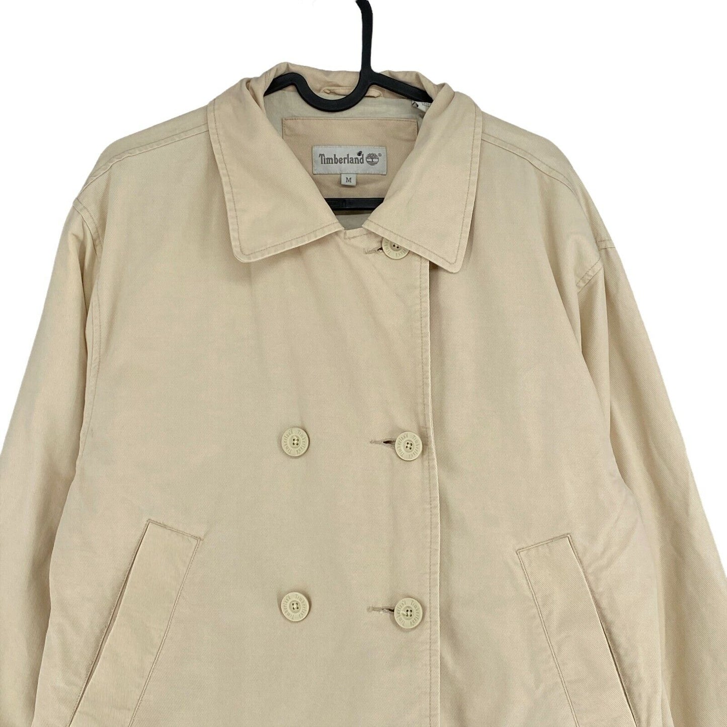 Timberland Beige 100% Cotton Trench Coat Size M