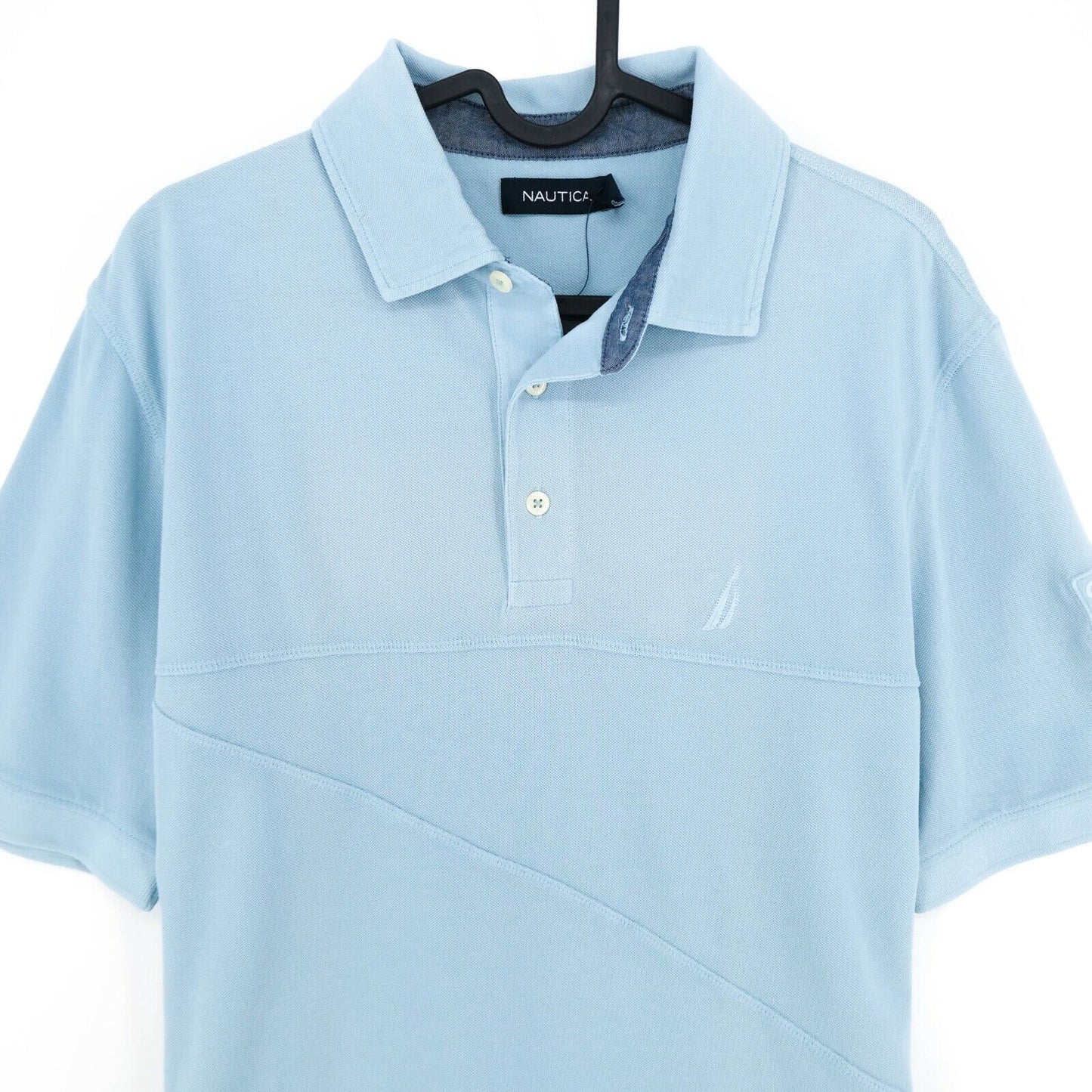 NAUTICA Light Blue Polo T Shirt Size M L XL