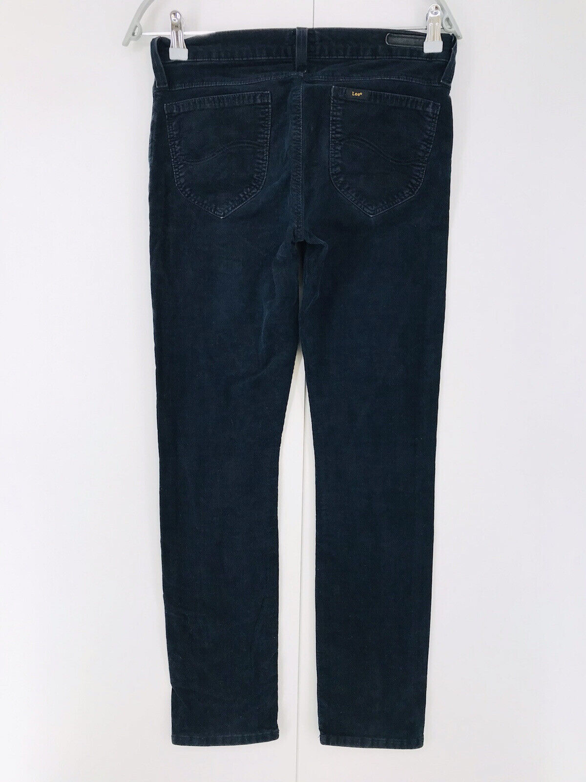 Lee JADE Women Dark Blue Slim Fit Corduroy Trousers W29 L31