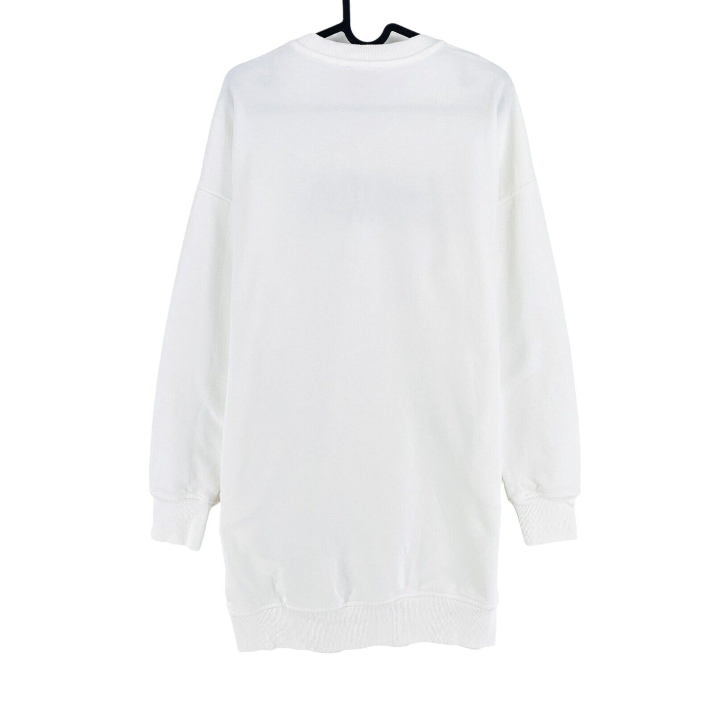 DIESEL White Crew Neck Jumper Dress Size 2XS XXS