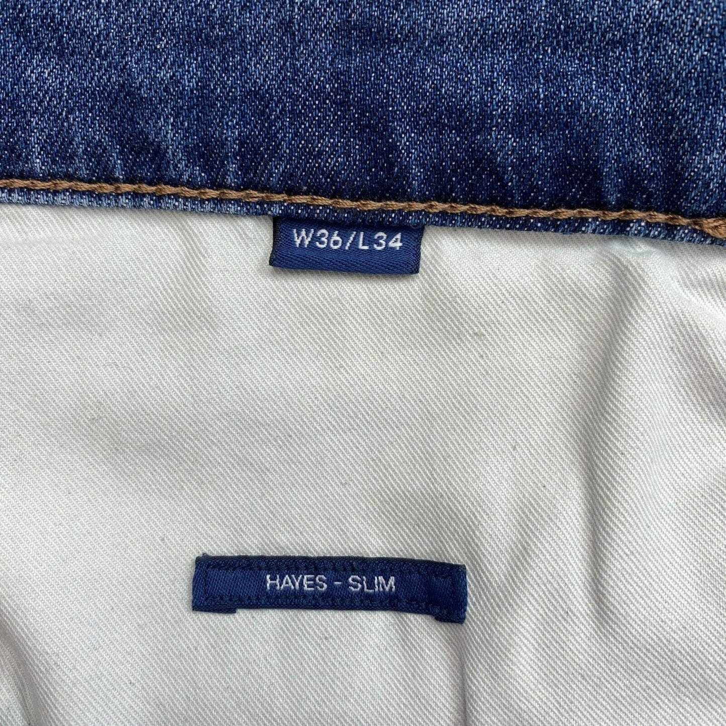 GANT Bleu Hayes Slim Jean Taille W36 L34