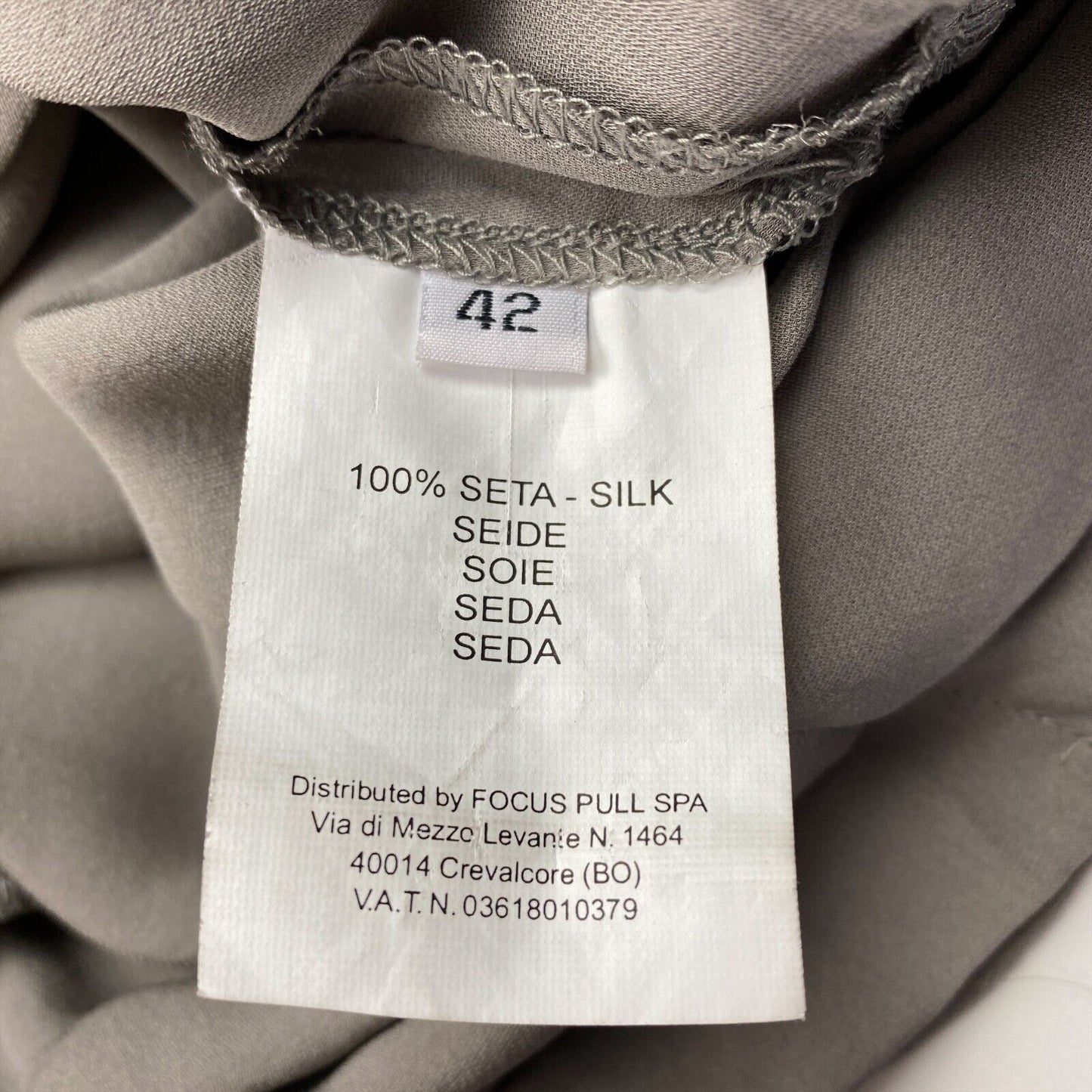 UVP €254 Fairly Grey 100% Seide ärmelloses Tank Top Bluse Größe IT 42 UK 10 US 8