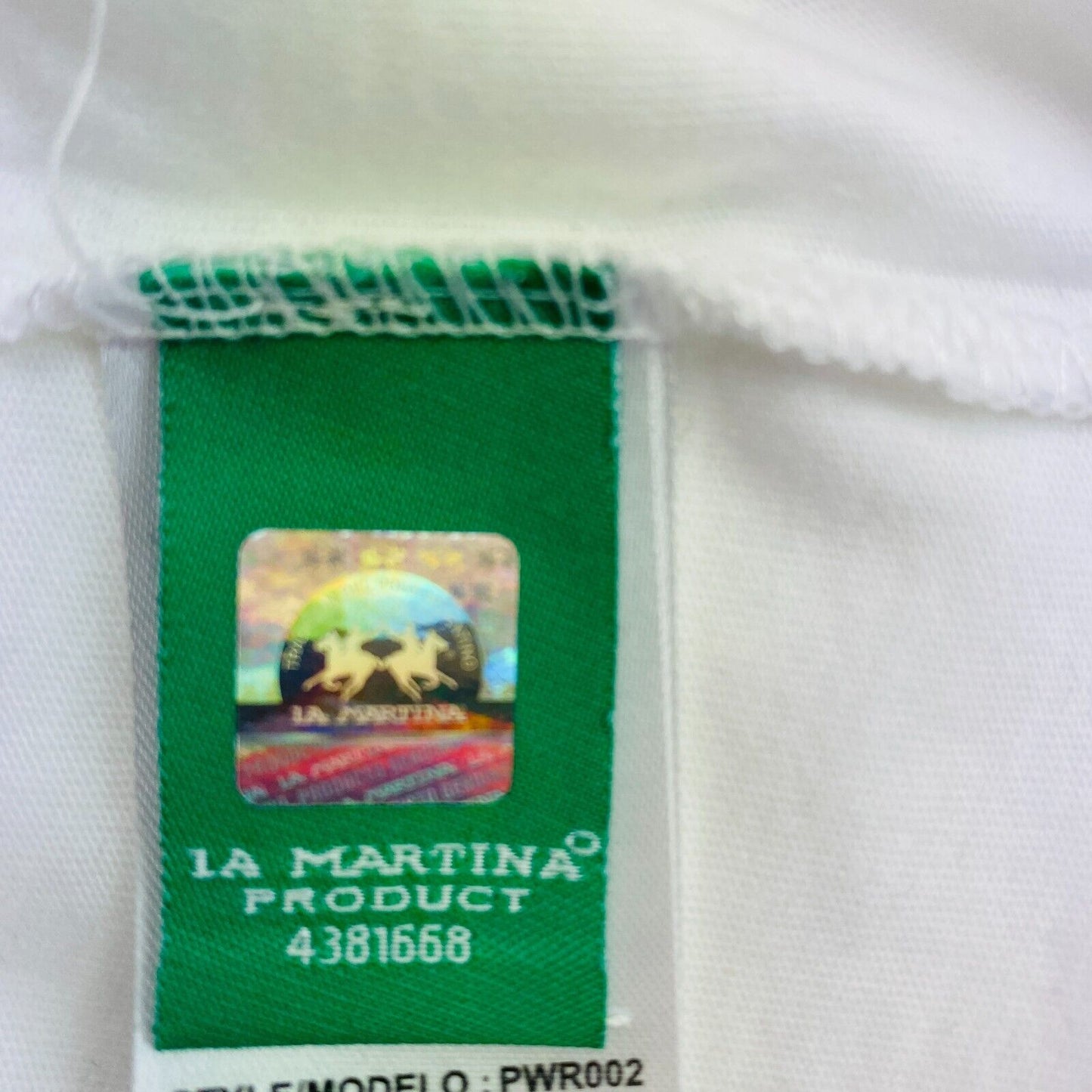 LA MARTINA White Cotton Jersey Crew Neck T Shirt Size 2 / S