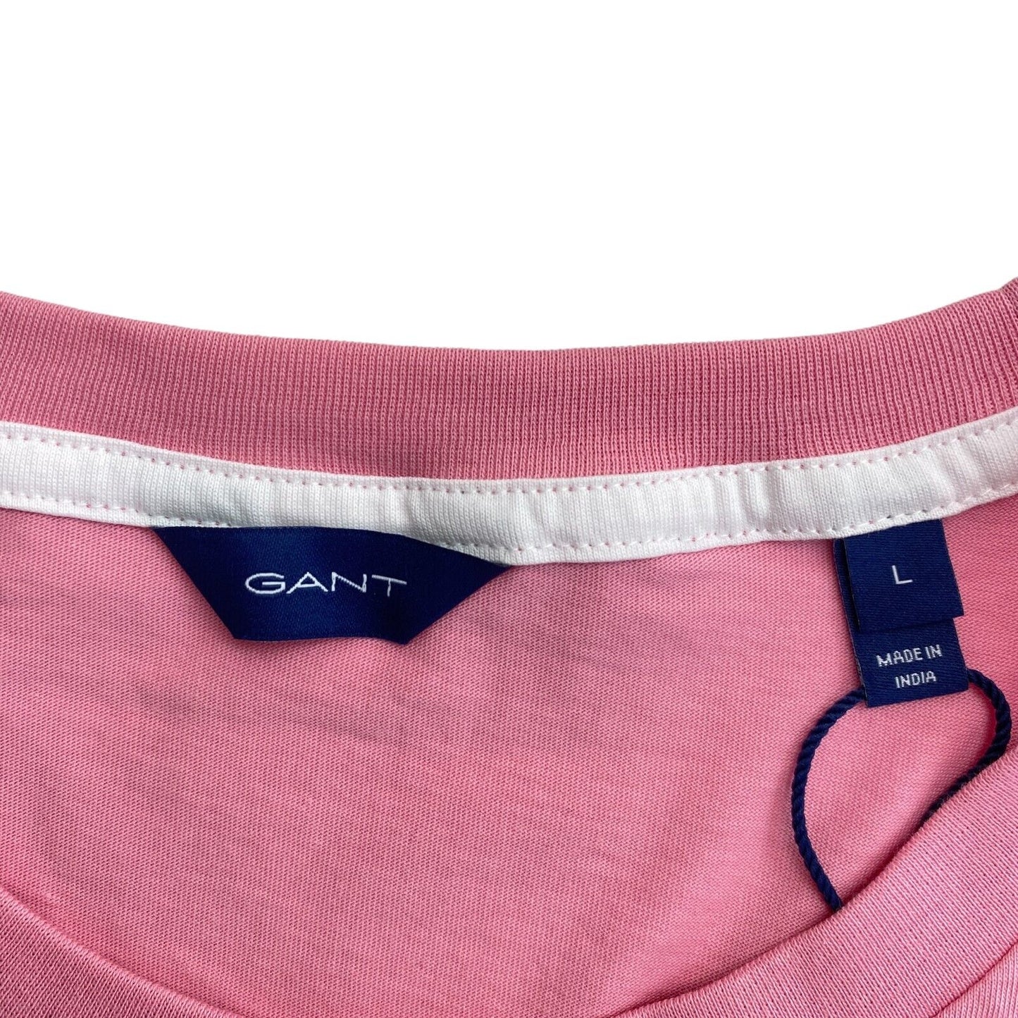 GANT Pink Summer Graphic Crew Neck T Shirt Size L