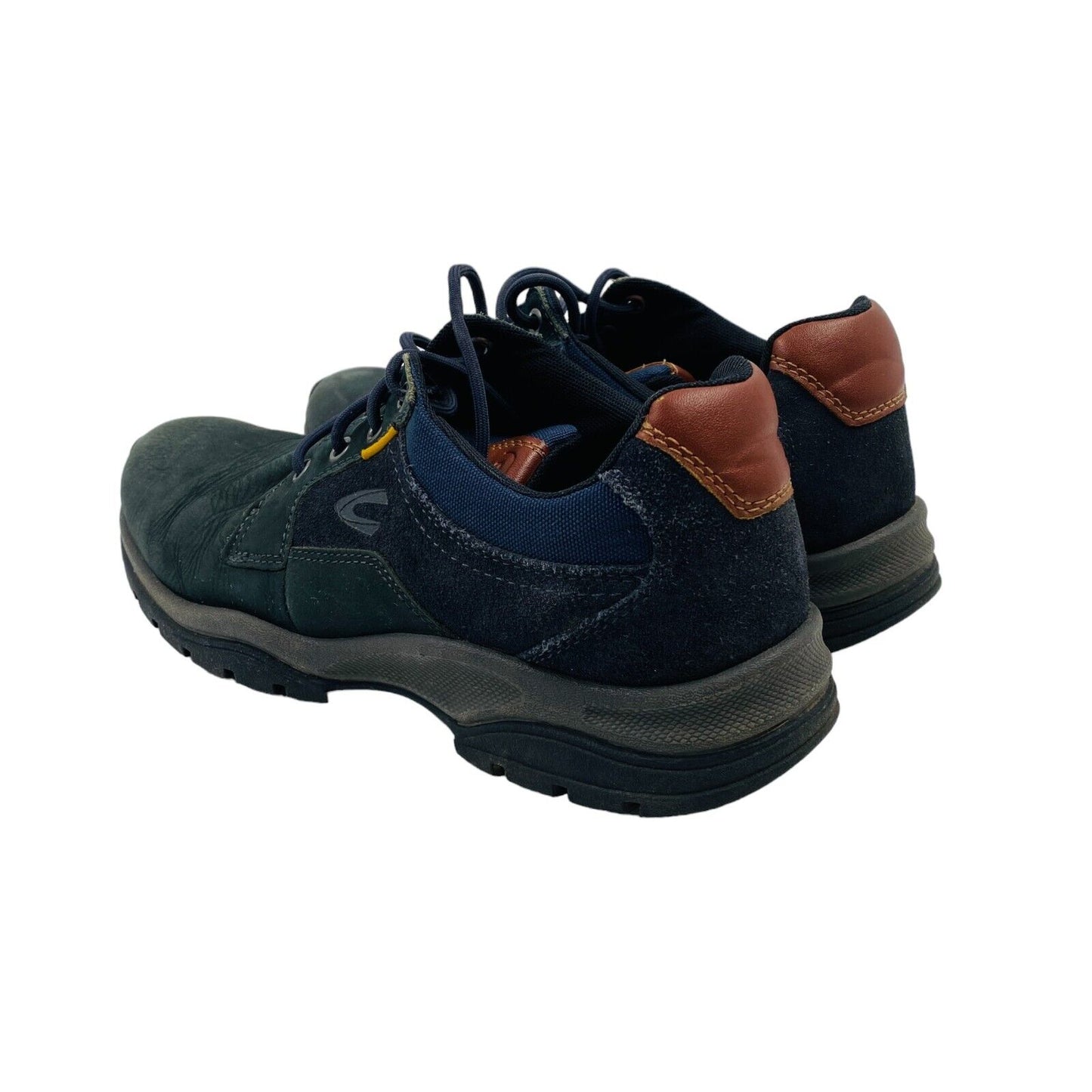 CAMEL ACIVE Marineblaue Wildleder-Sneakers mit Schnürung, Größe 41, UK 7,5, US 8,5