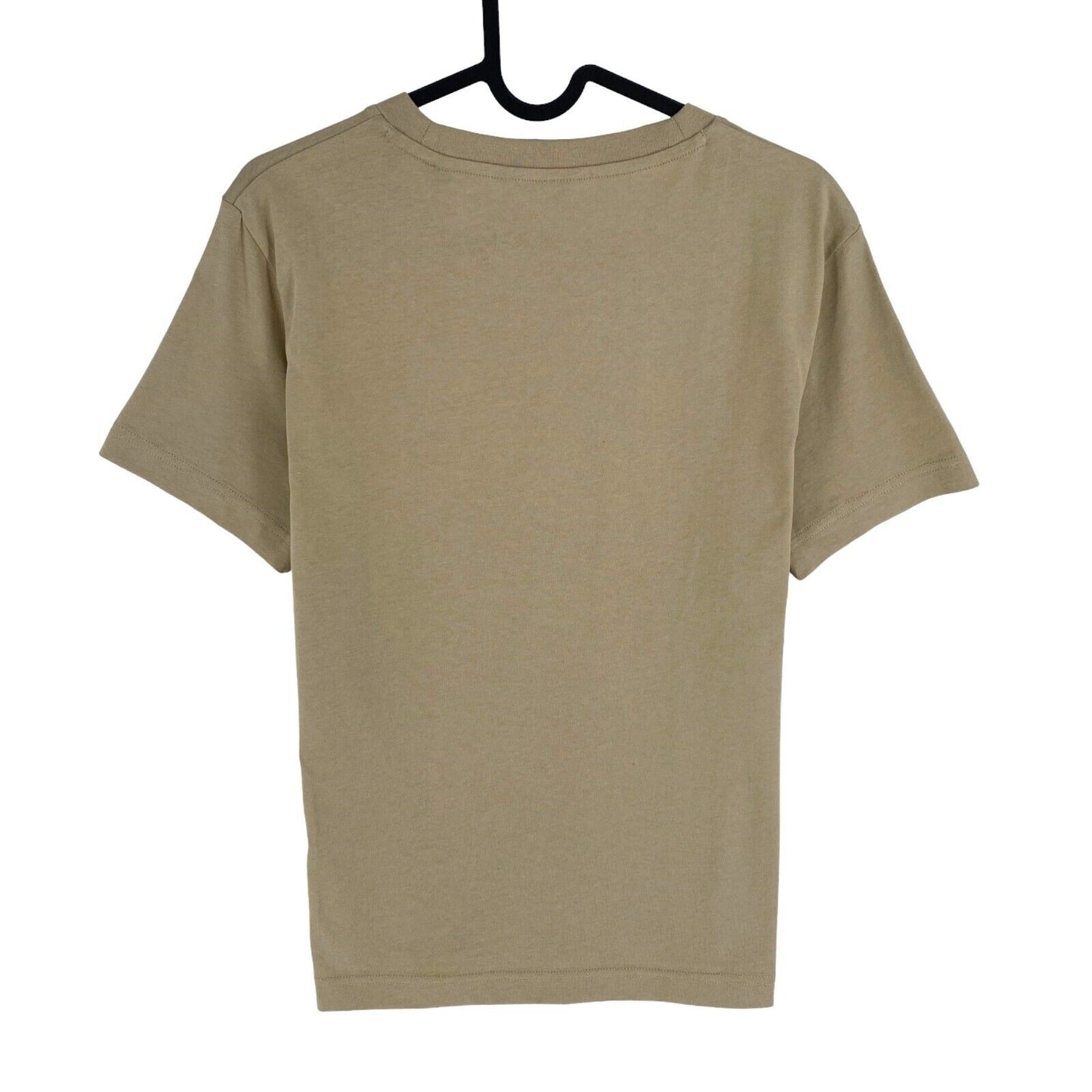 GANT Women Dark Beige Tonal Archive Shield Crew Neck SS T Shirt Size M