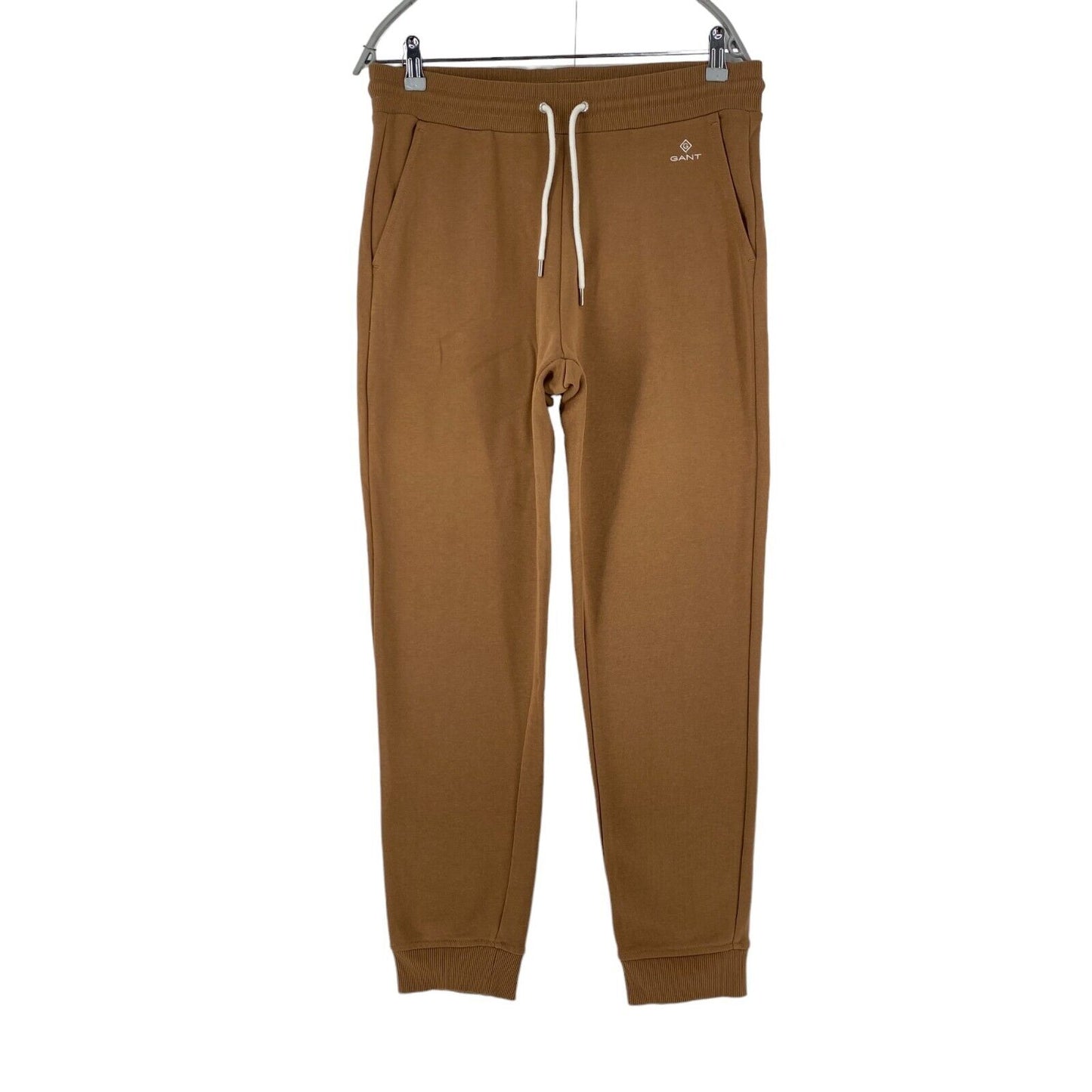 GANT Women Brown Regular Fit Cuffed Sweat Pants Trousers Size L