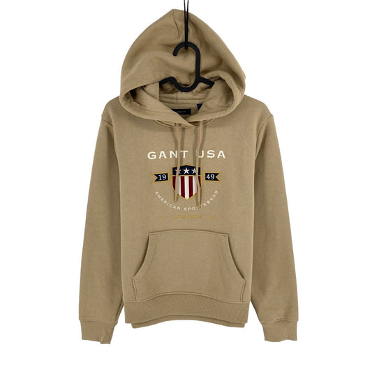 GANT Brown Banner Shield Sweat à capuche Pull Taille XS