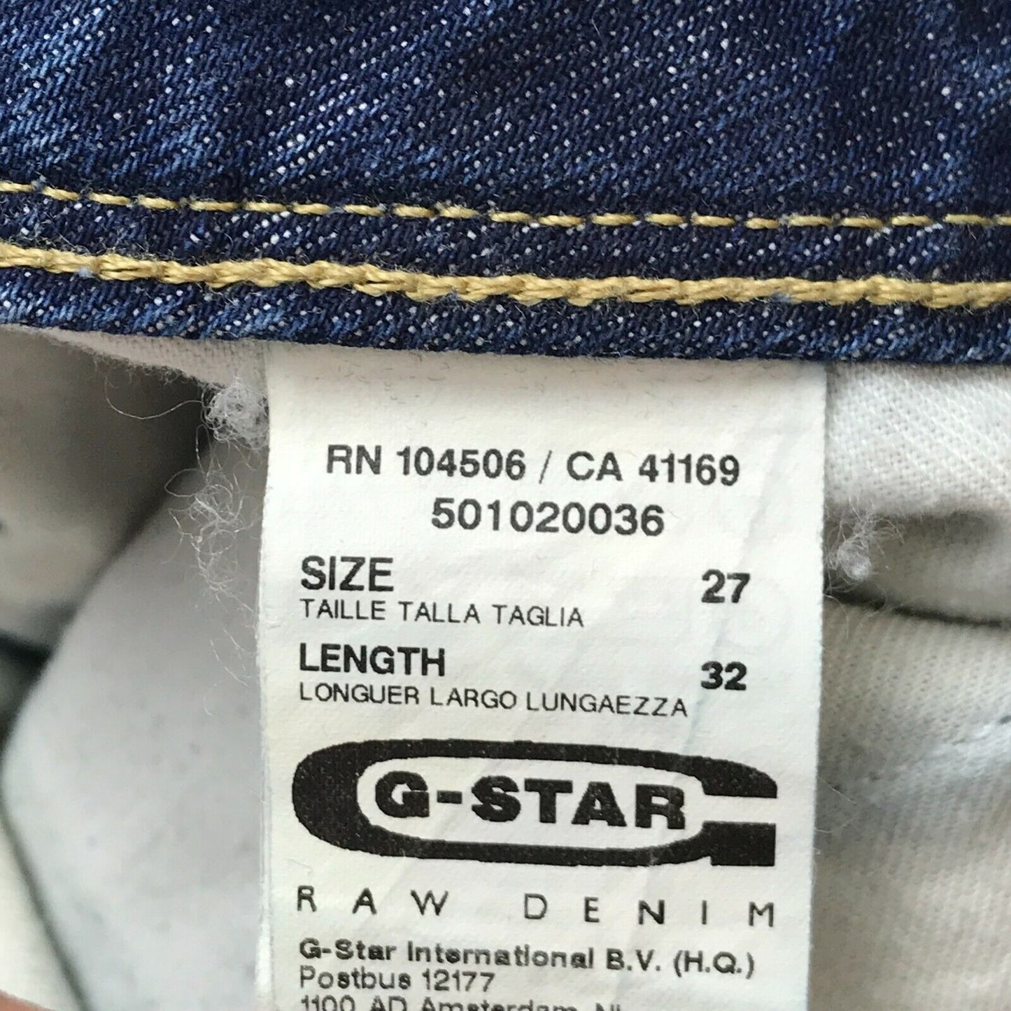 G-STAR RAW OCEAN Women Blue Loose Tapered Fit Jeans W27 L32