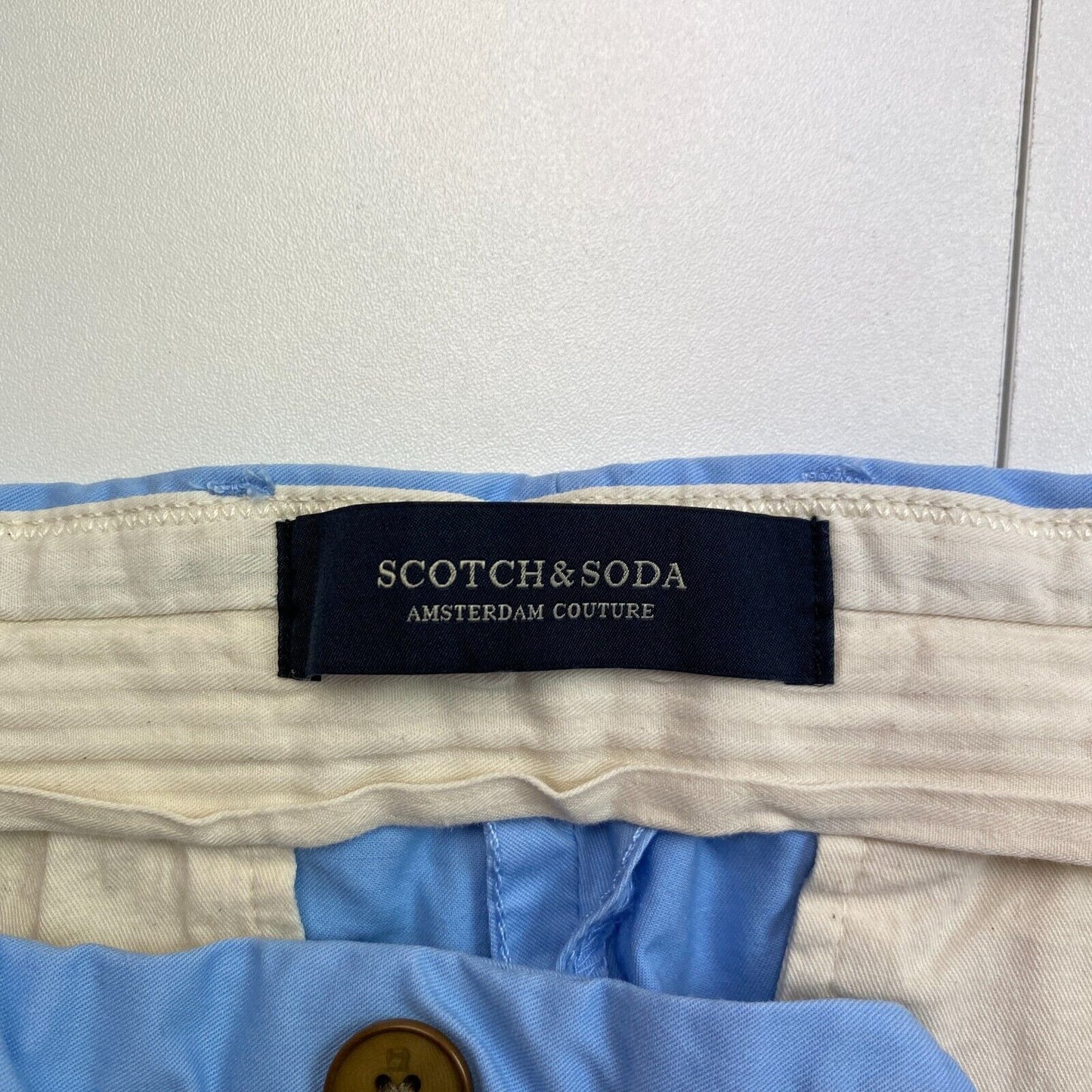 Scotch & Soda Blue Mott Chino Pants Trousers Size W29 L32