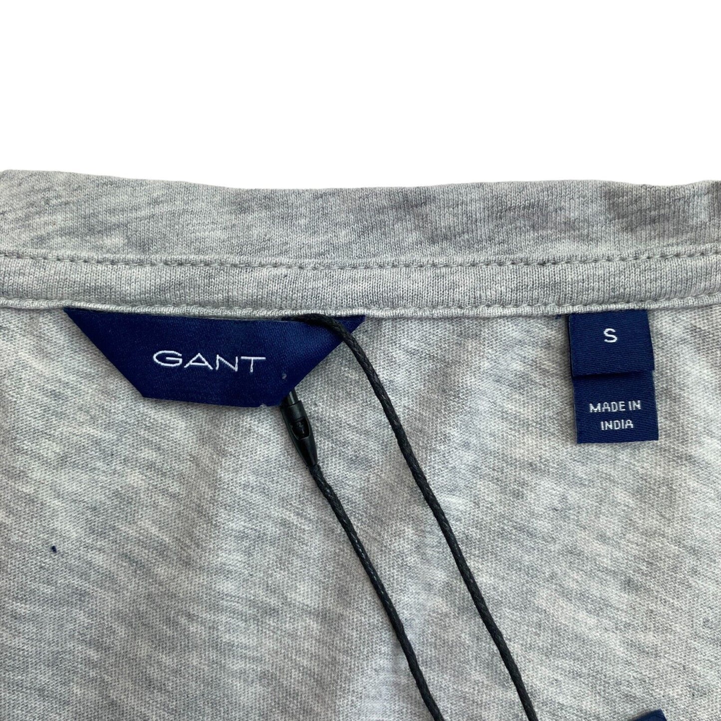 GANT Grey Original V Neck SS T Shirt Size S