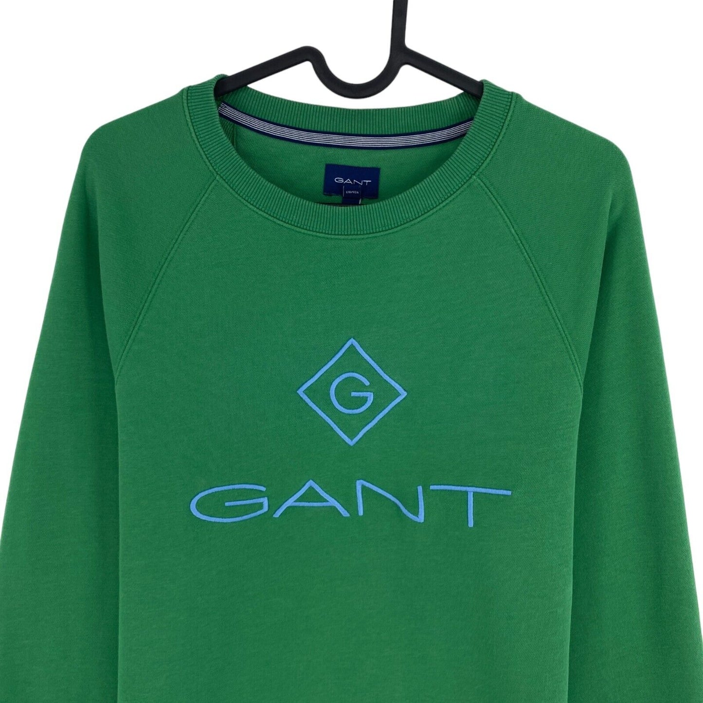 GANT Dark Green Color Lock Up Crew Neck Sweater Pullover Size M