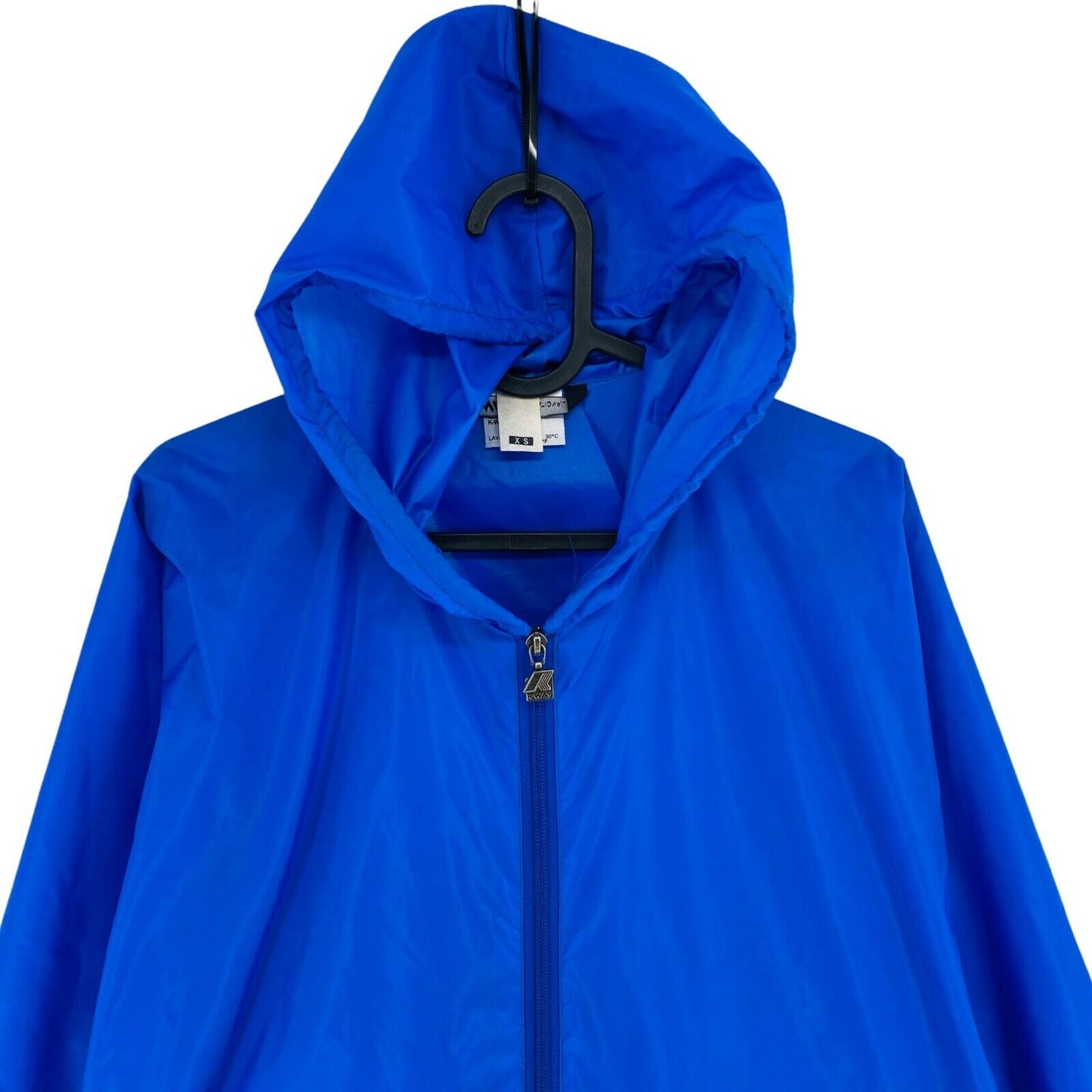 K.WAY Blue Hooded Jacket Size XS