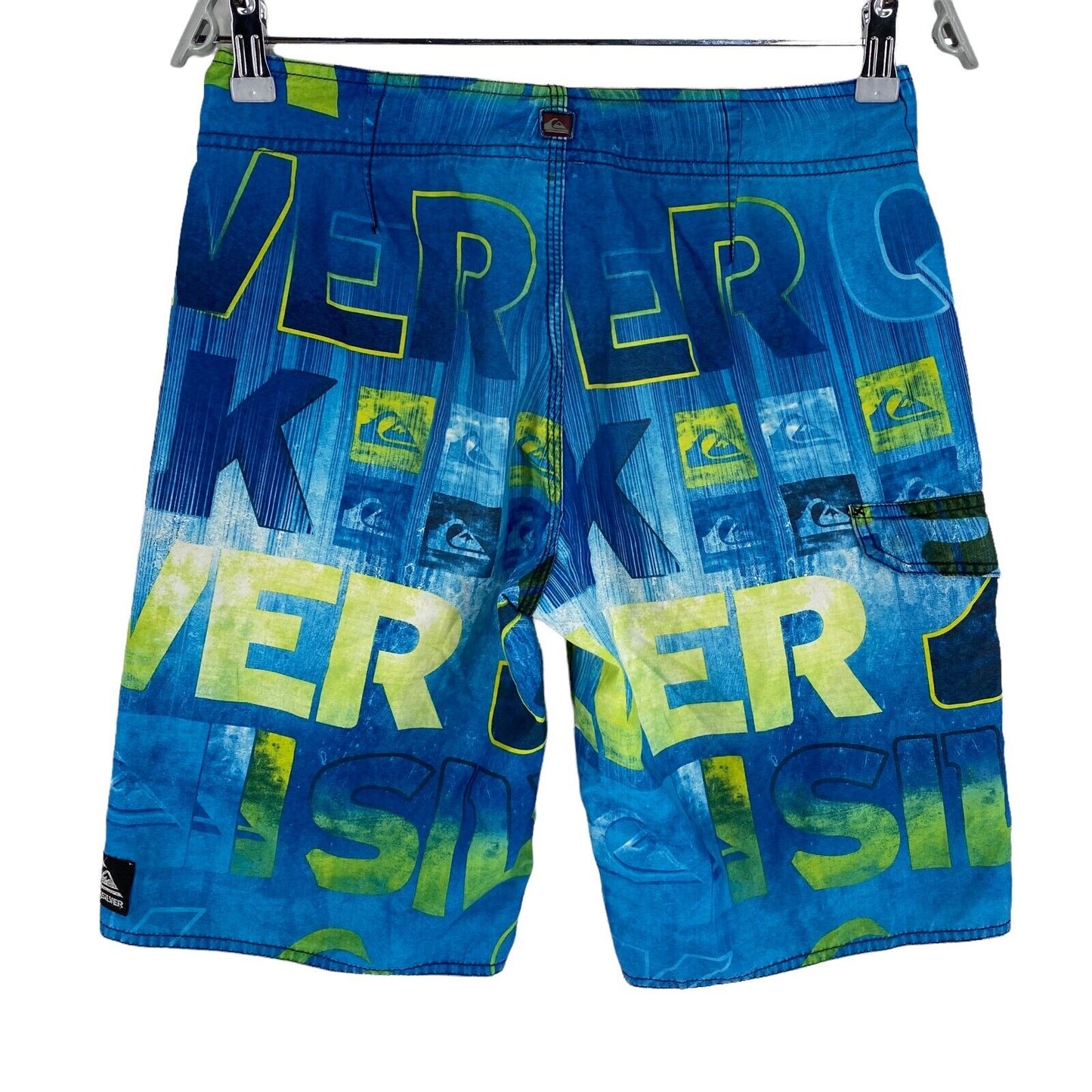 QUIKSILVER Blue Swimwear Swimming Trunks Shorts Size 14 155-163 Cm