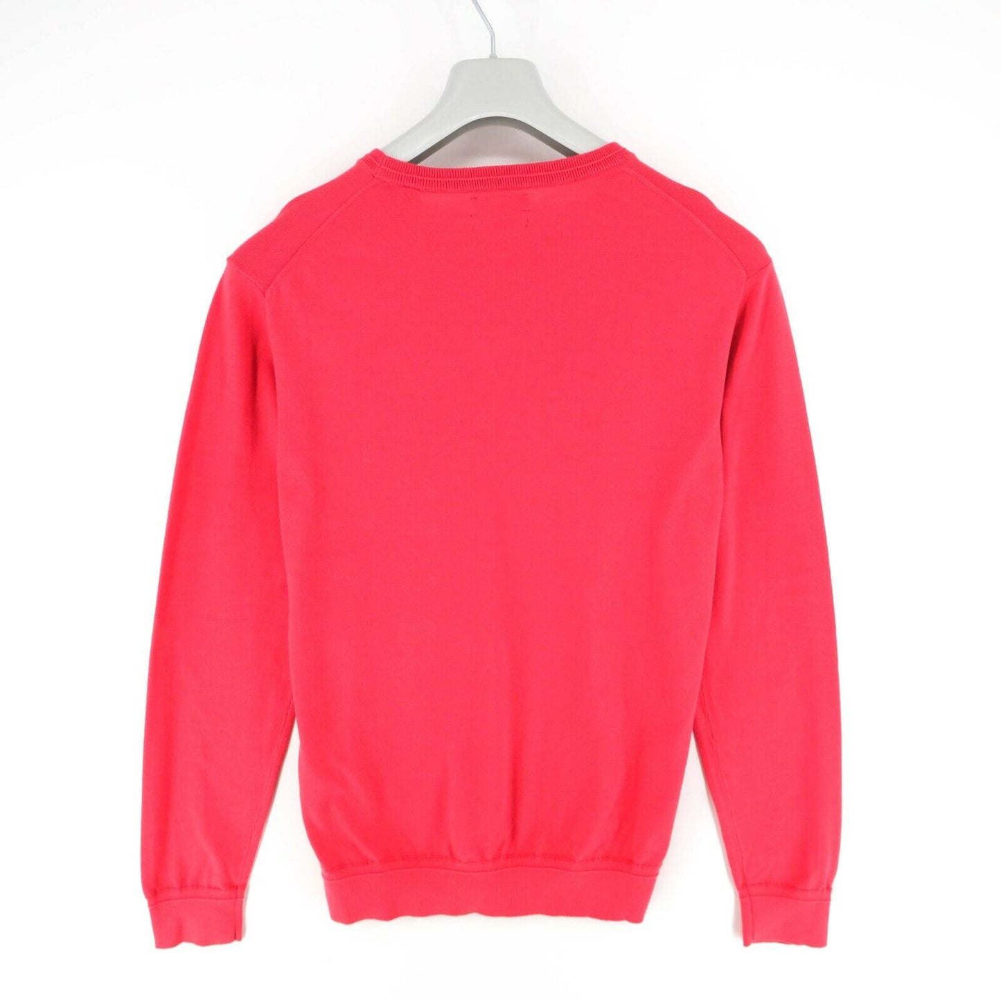 GANT Red Crew Neck Pima Lux Contrast Sweater Jumper Size L