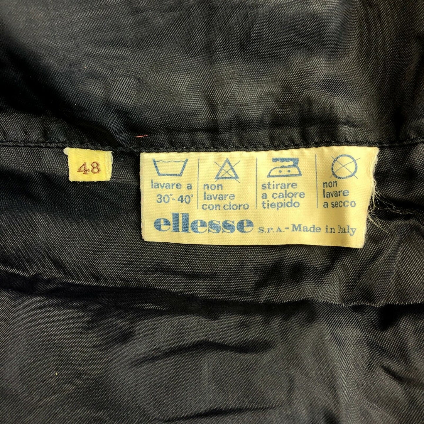 ELLESSE Navy Blue Hooded Padded Bomber Jacket Coat Size EU 48 UK/US 38