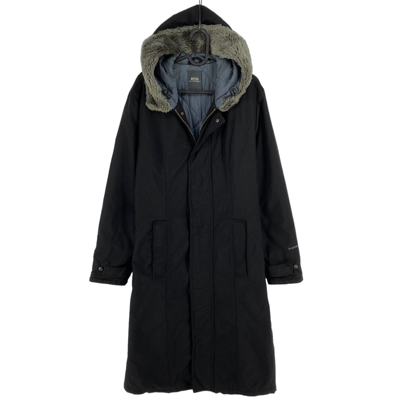 G-STAR RAW Black Hooded Hedley Jacket Coat Size M