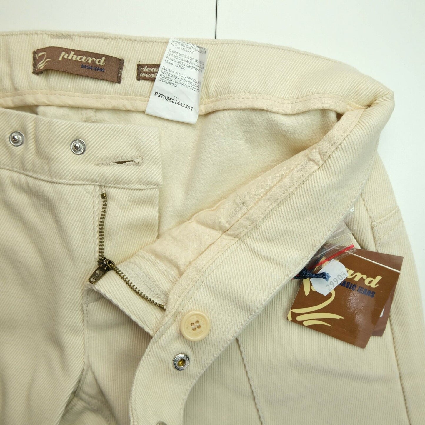 PHARD Beige Capri Chino Pants Trousers Size 29