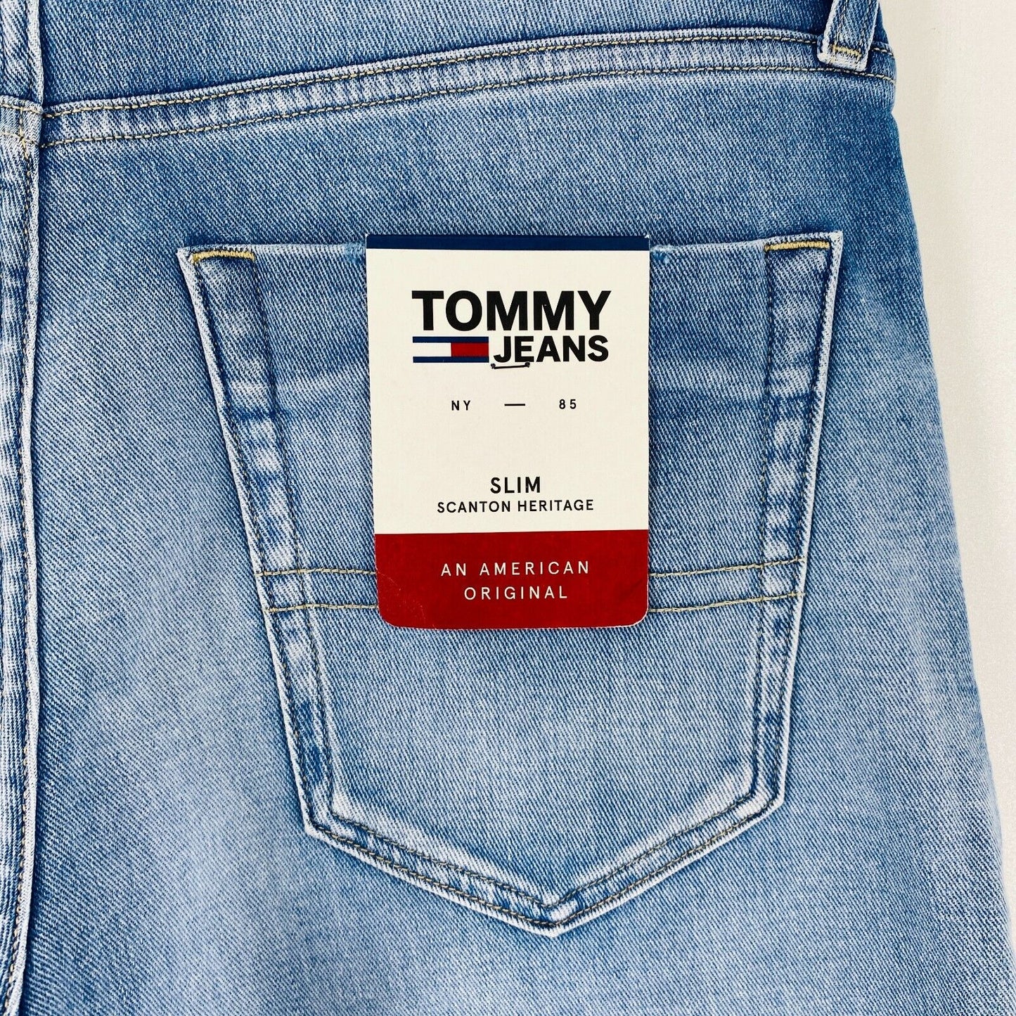 Tommy Hilfiger SCANTON HERITAGE Mens Blue Stretch Slim Fit Jeans W34 L34