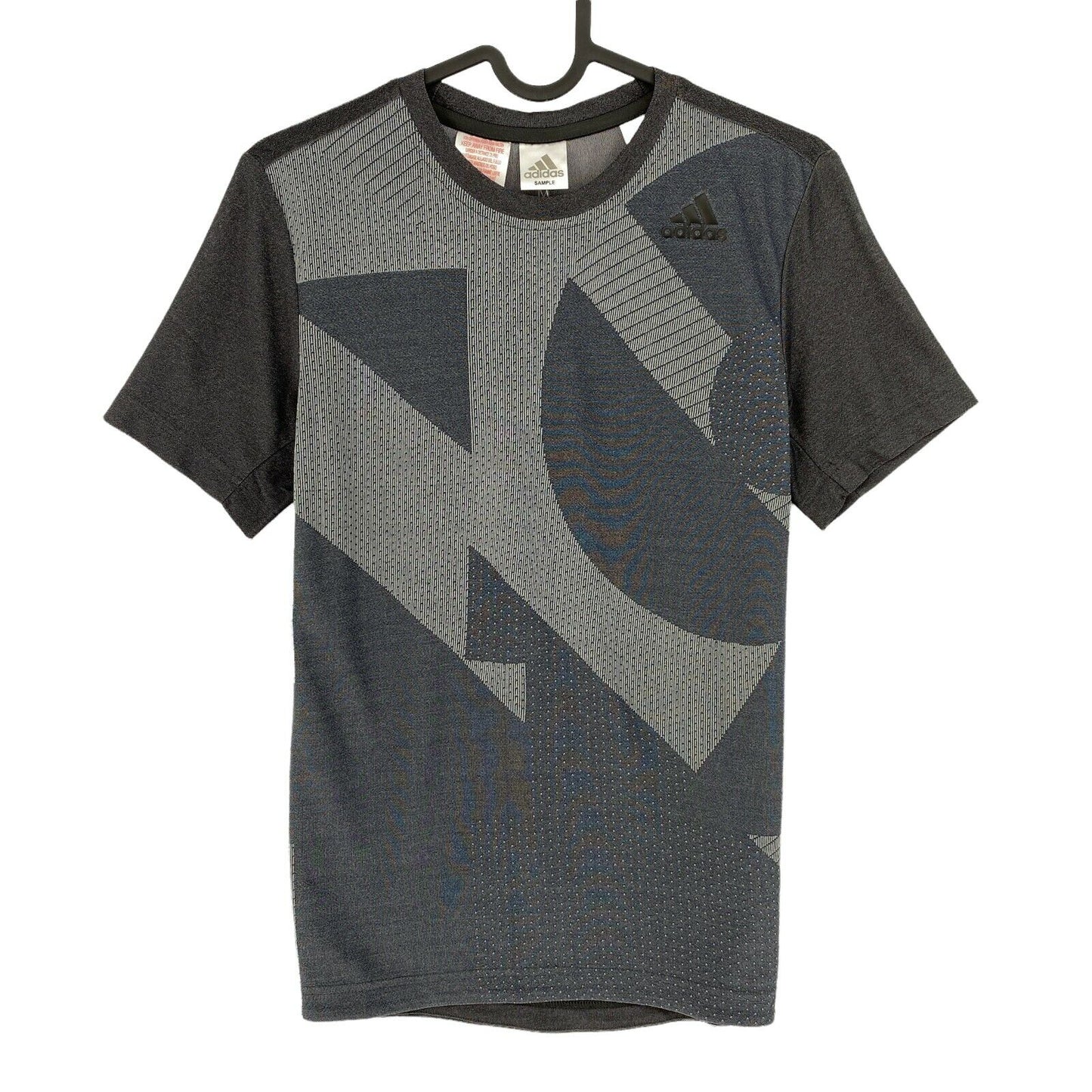 Adidas Climalite Youth Boys Gris foncé Jacq Crew Neck T-shirt Taille 11-12 ans