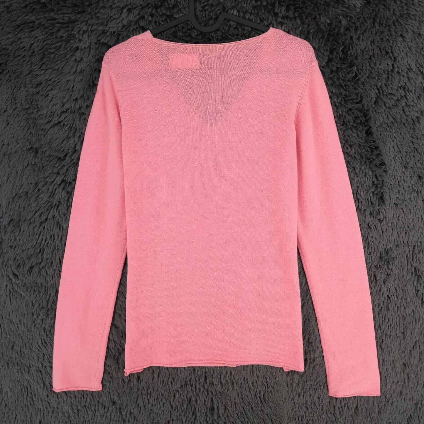 LANEROSSI Pink V Neck Wool Cashmere Cardigan Size 1 - S