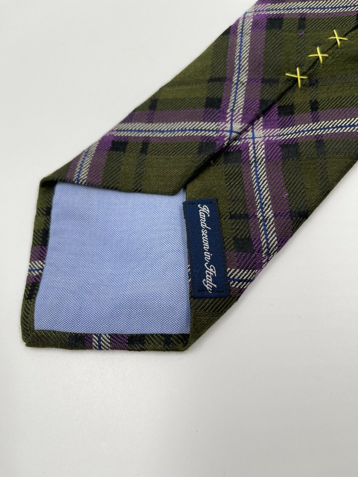 GANT Green 100% Silk Tie Hand Sewn In Italy